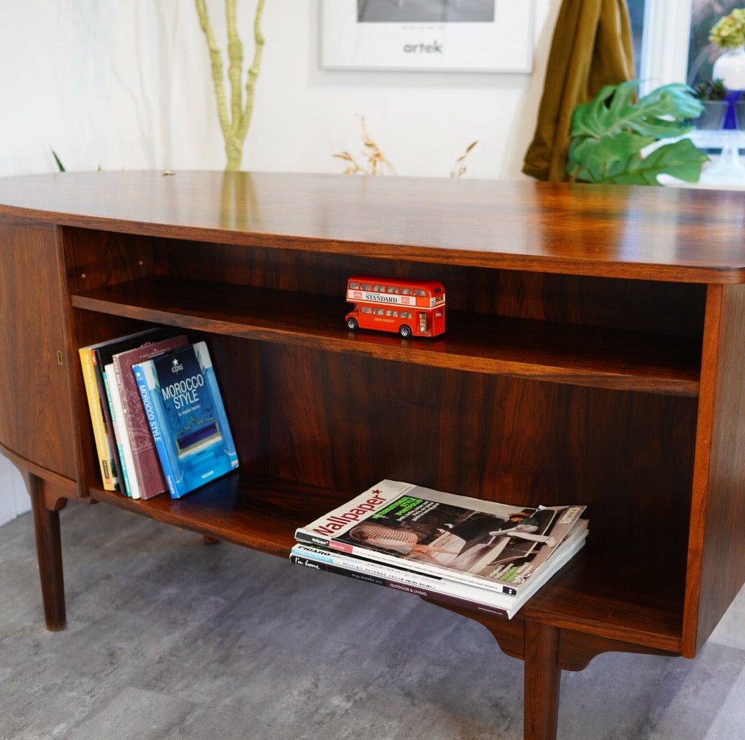 キドニーデスク 両袖デスク ローズウッド 北欧デンマーク ヴィンテージ