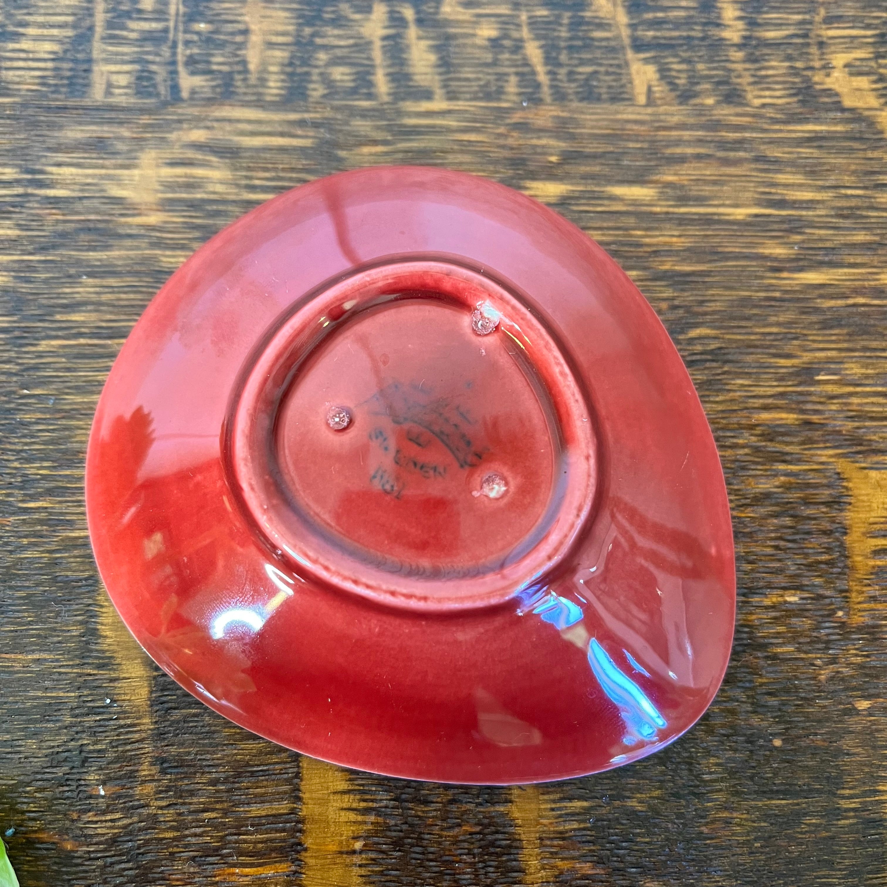 ロールストランド / Rorstrand ブラエルド / Bla Eld しずく形プレート レッド W9.5 北欧