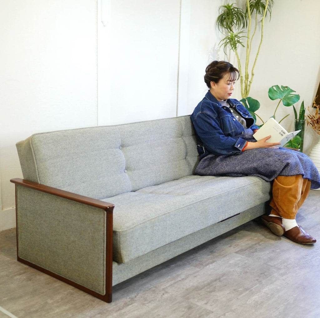 オールドカリモク3人掛けソファ　ソファベッド オールドカリモク3人掛けソファ ソファベッド