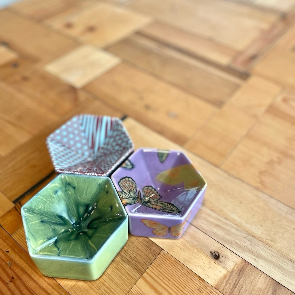 アラビア / ARABIA ヘキサゴンディッシュ / Hexagon dish ヘイニリータフフタ / Heini Riitahuhta 希少