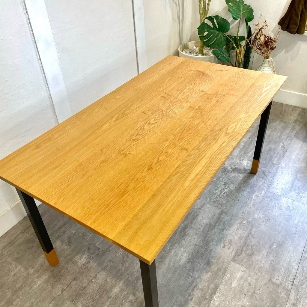 アイアン×ウッドフレーム ダイニングテーブル オーダー品 幅140