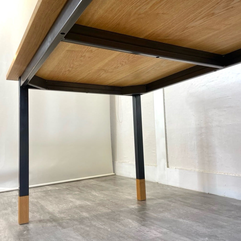 アイアン×ウッドフレーム ダイニングテーブル オーダー品 幅140