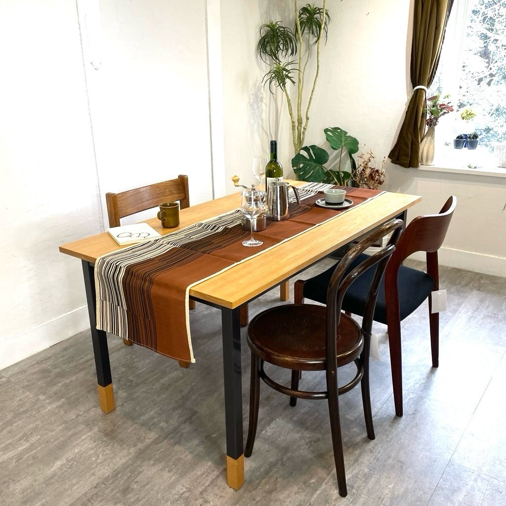 アイアン×ウッドフレーム ダイニングテーブル オーダー品 幅140