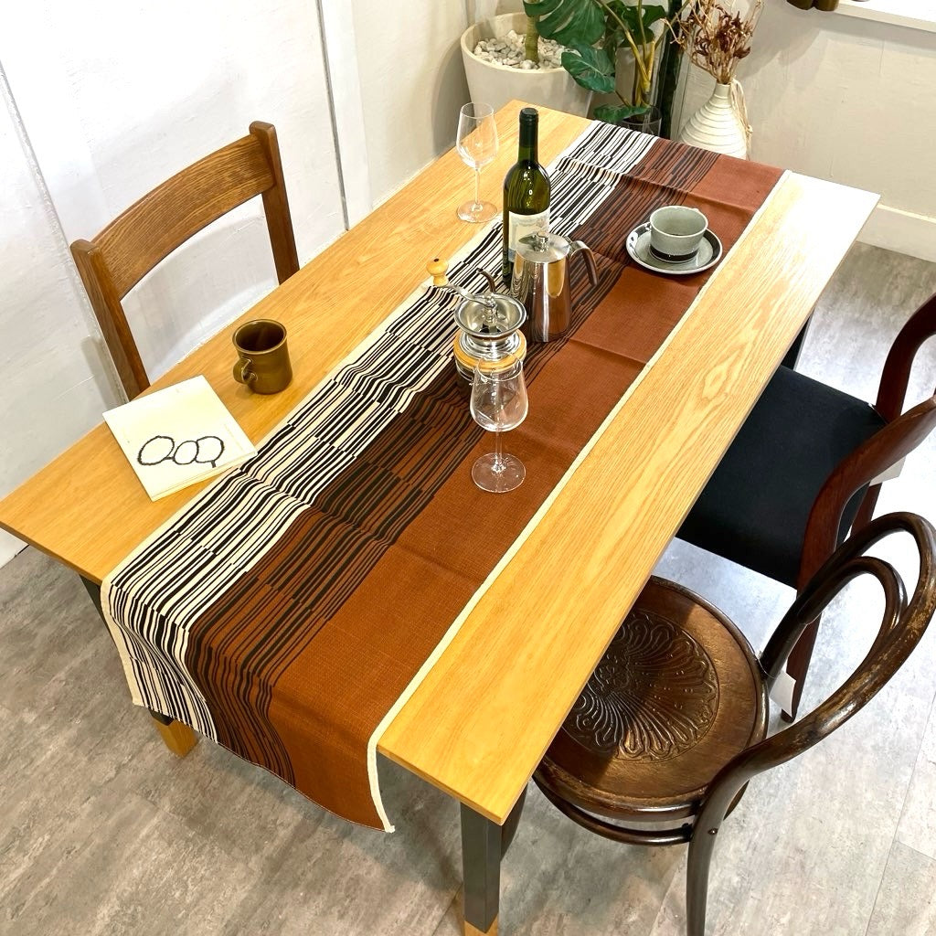 アイアン×ウッドフレーム ダイニングテーブル オーダー品 幅140