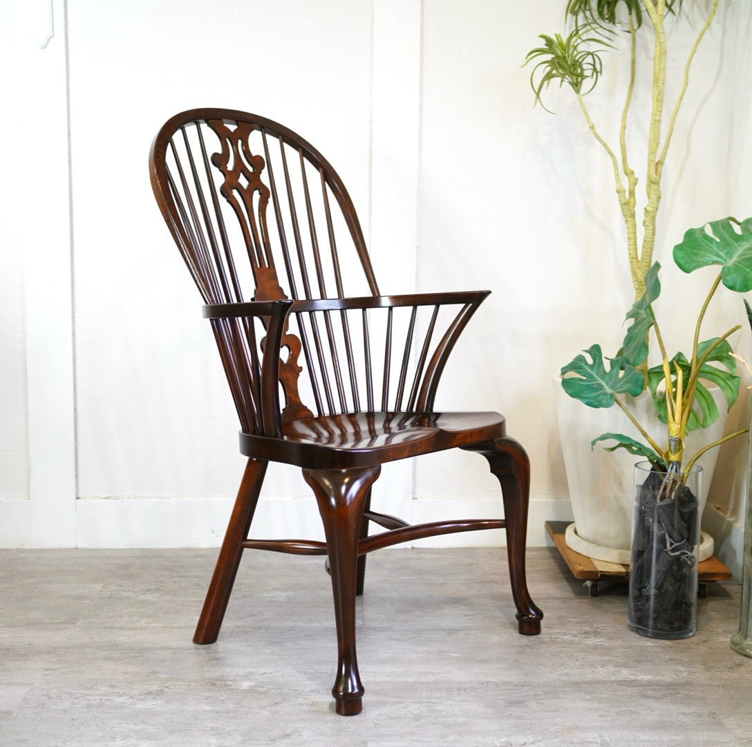 松本民芸家具 猫脚ウィンザーチェア / Windsor Chair with Cabriole-leg 希少