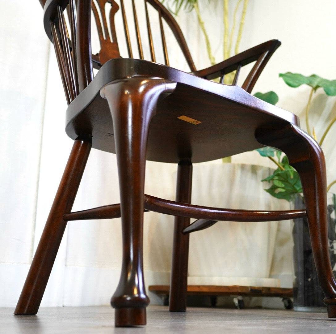 松本民芸家具 猫脚ウィンザーチェア / Windsor Chair with Cabriole-leg 希少
