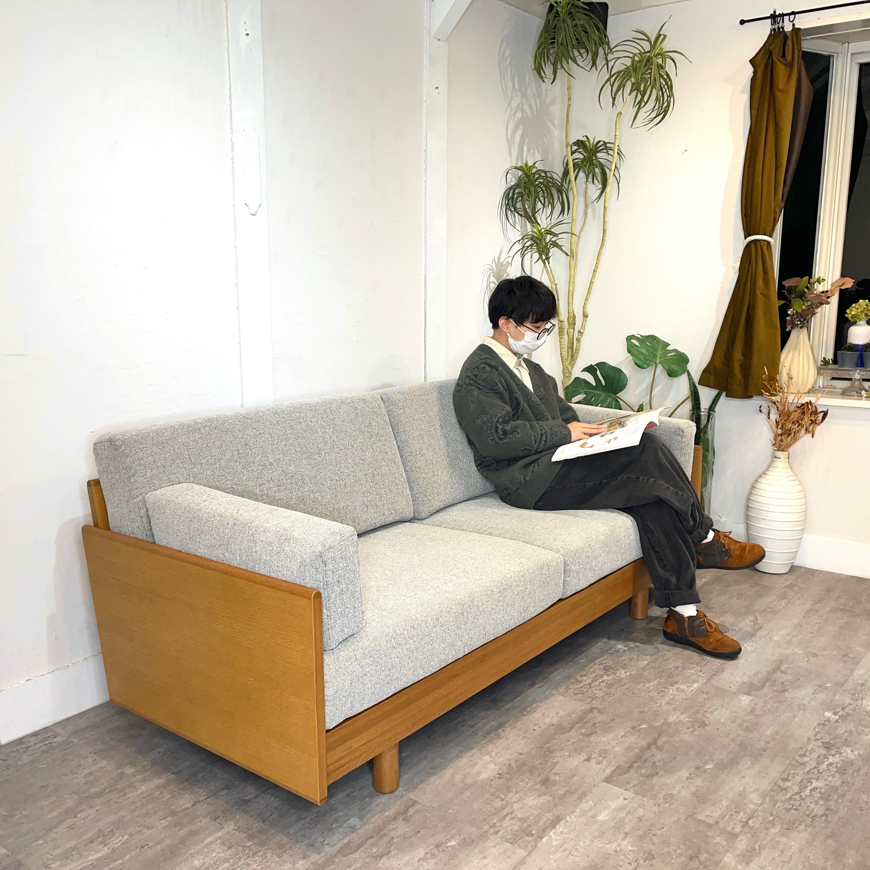 ソース / source サラ / SALA 3Pソファ オーク材 展示品