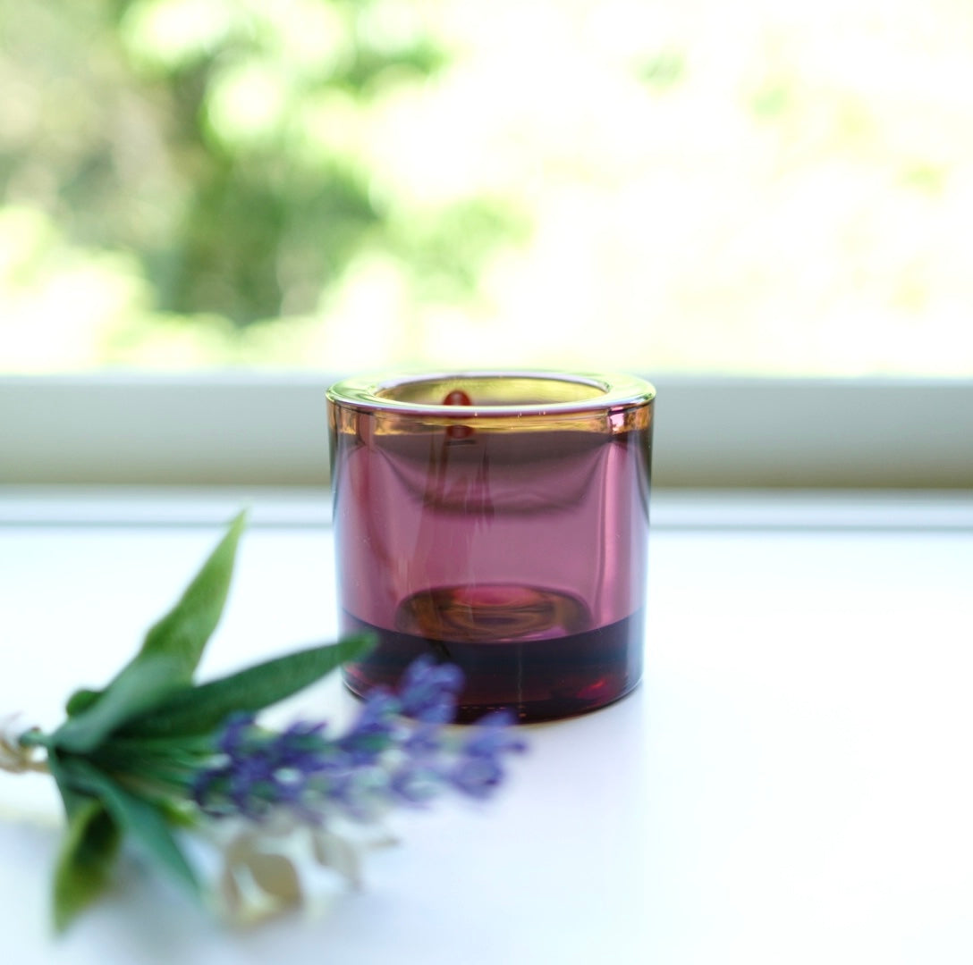 イッタラ / iittala マリメッコ / marimekko コラボ kivi キャンドルホルダー パープル