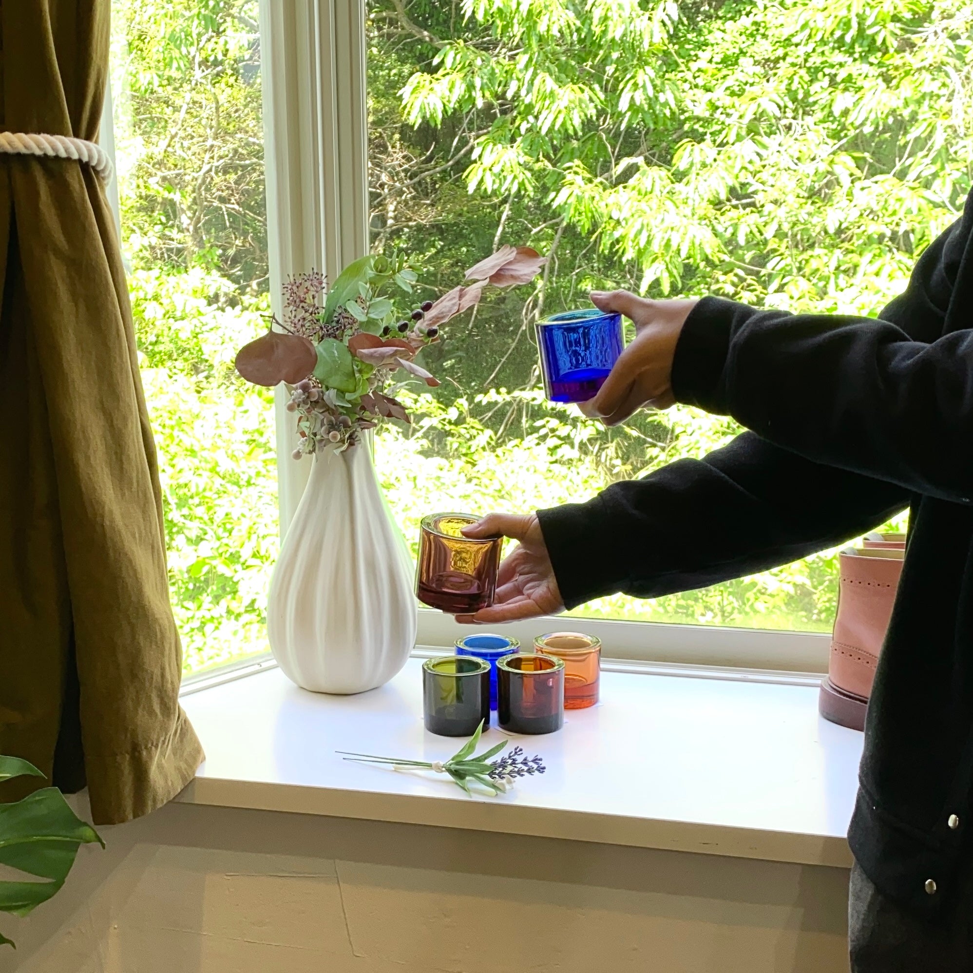 イッタラ / iittala マリメッコ / marimekko コラボ kivi キャンドルホルダー パープル