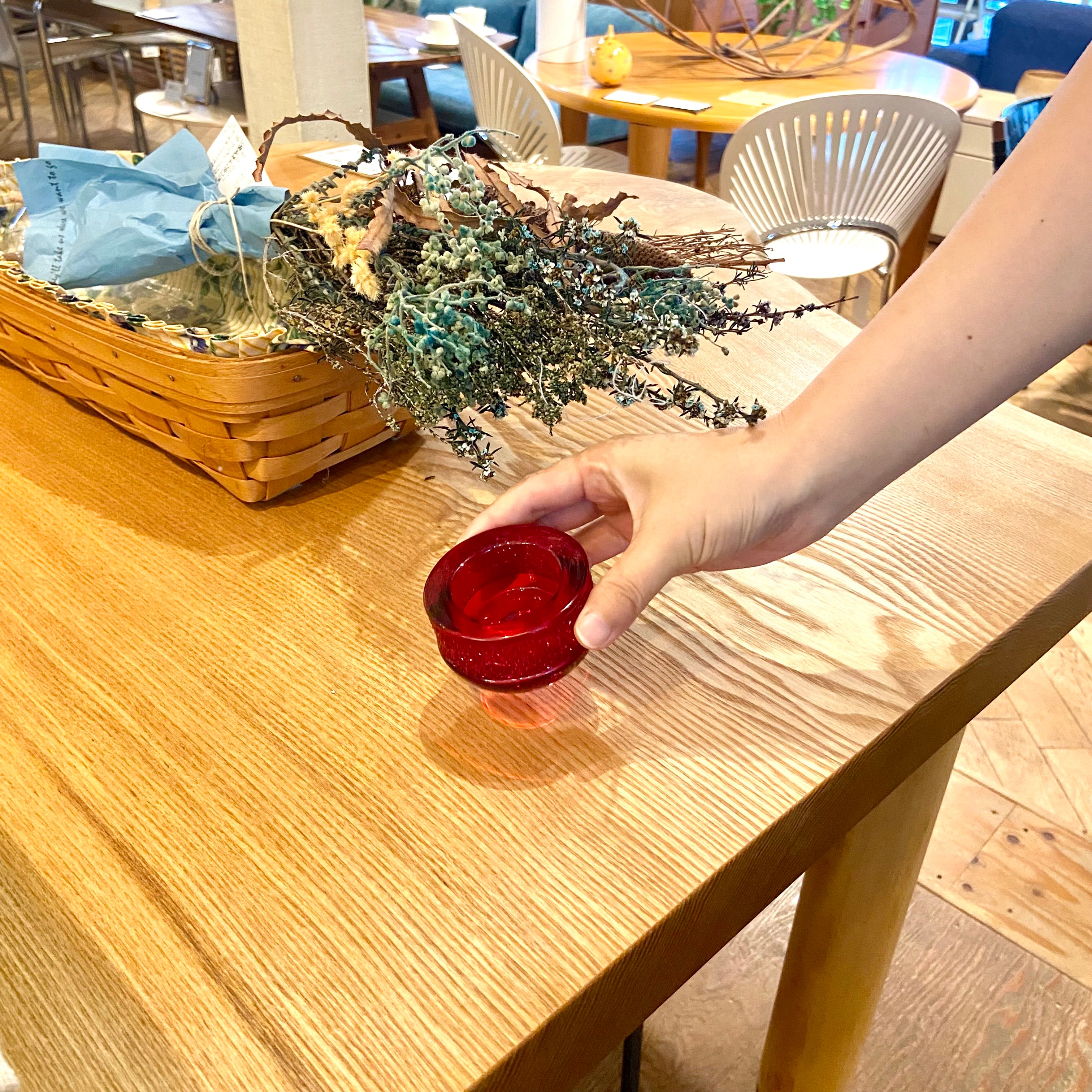 スワロフスキー / SWAROVSKI Shimme Tea Light Red キャンドルホルダー