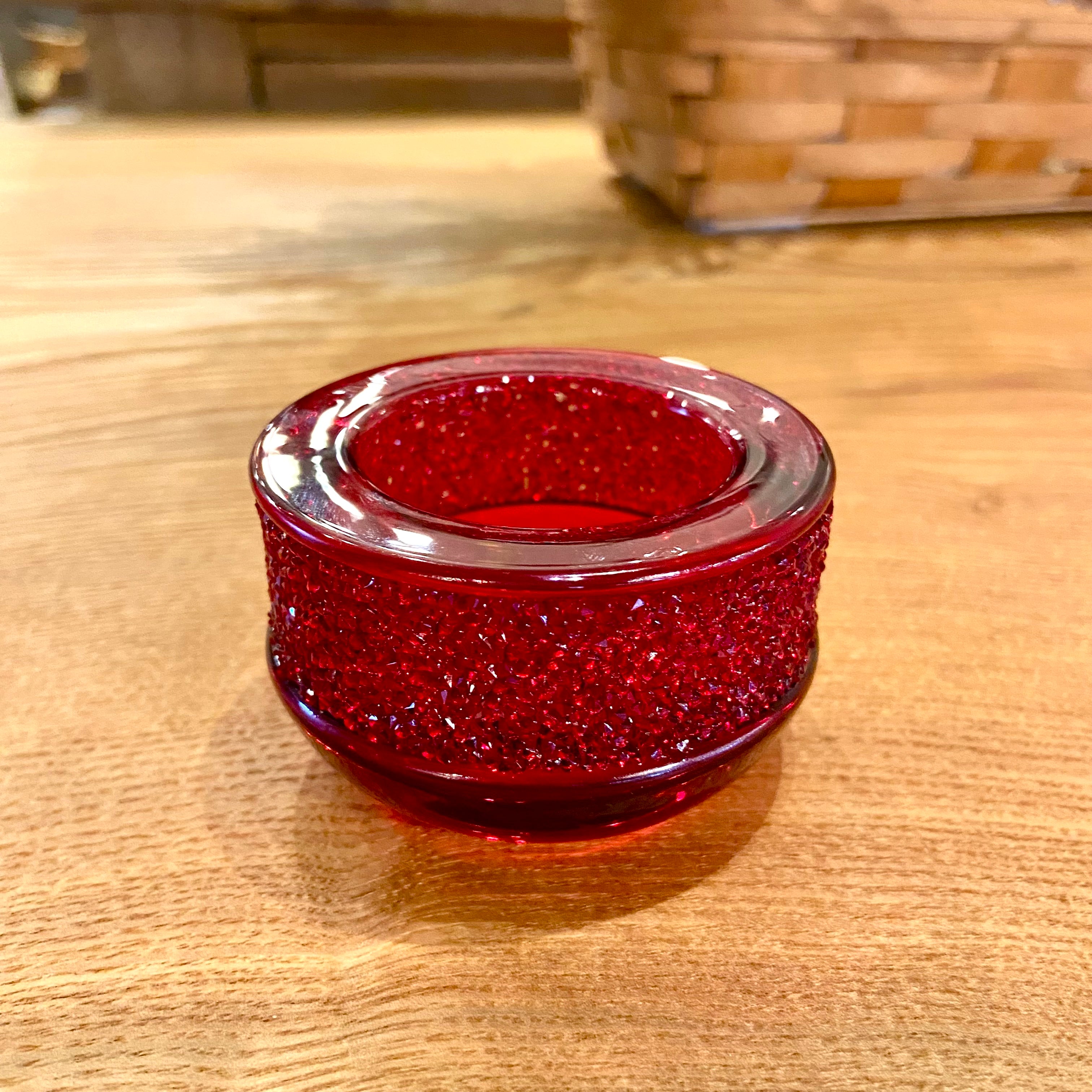スワロフスキー / SWAROVSKI Shimme Tea Light Red キャンドルホルダー
