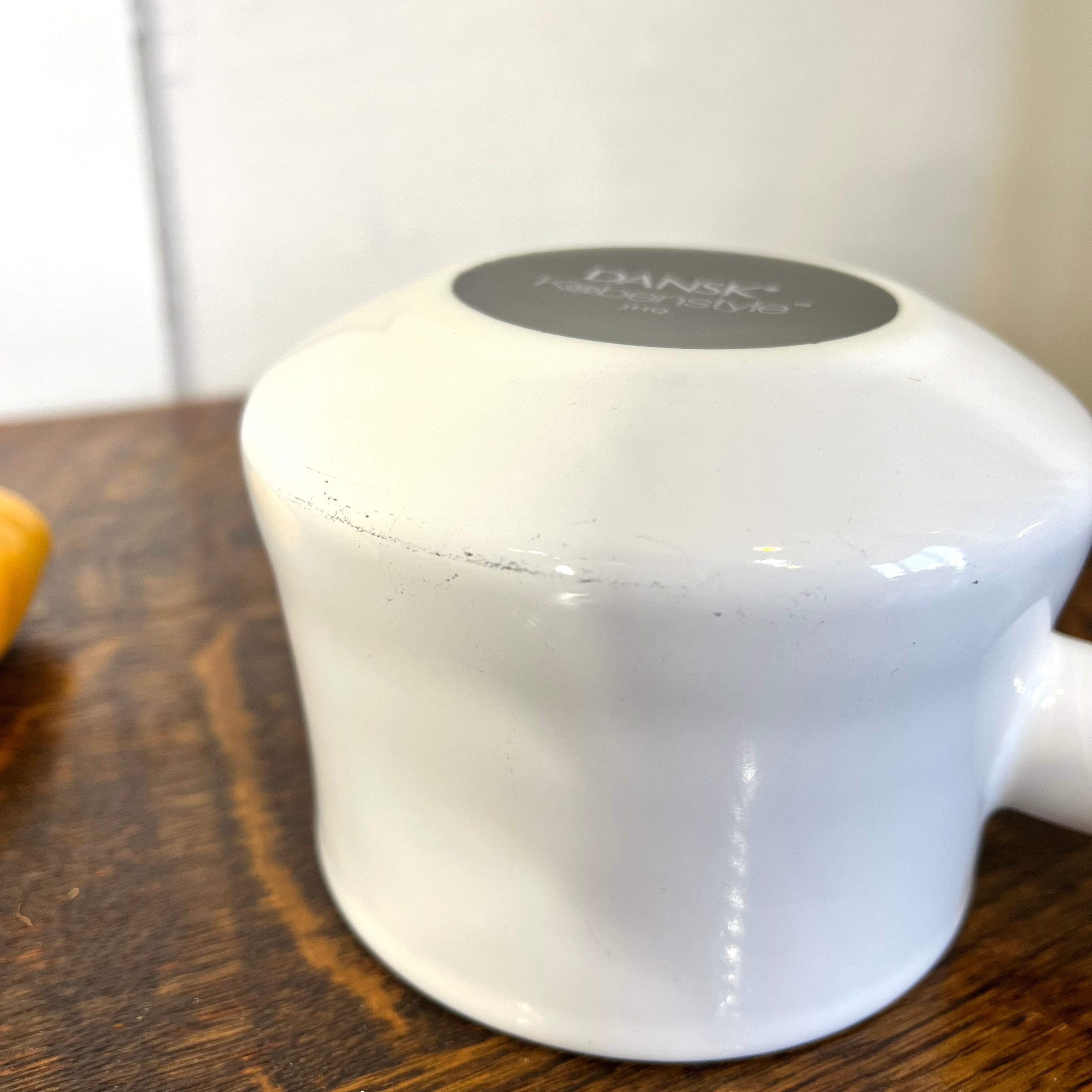 ダンスク / DANSK コベンスタイル ホーロー 片手鍋 ミルクパン ホワイト