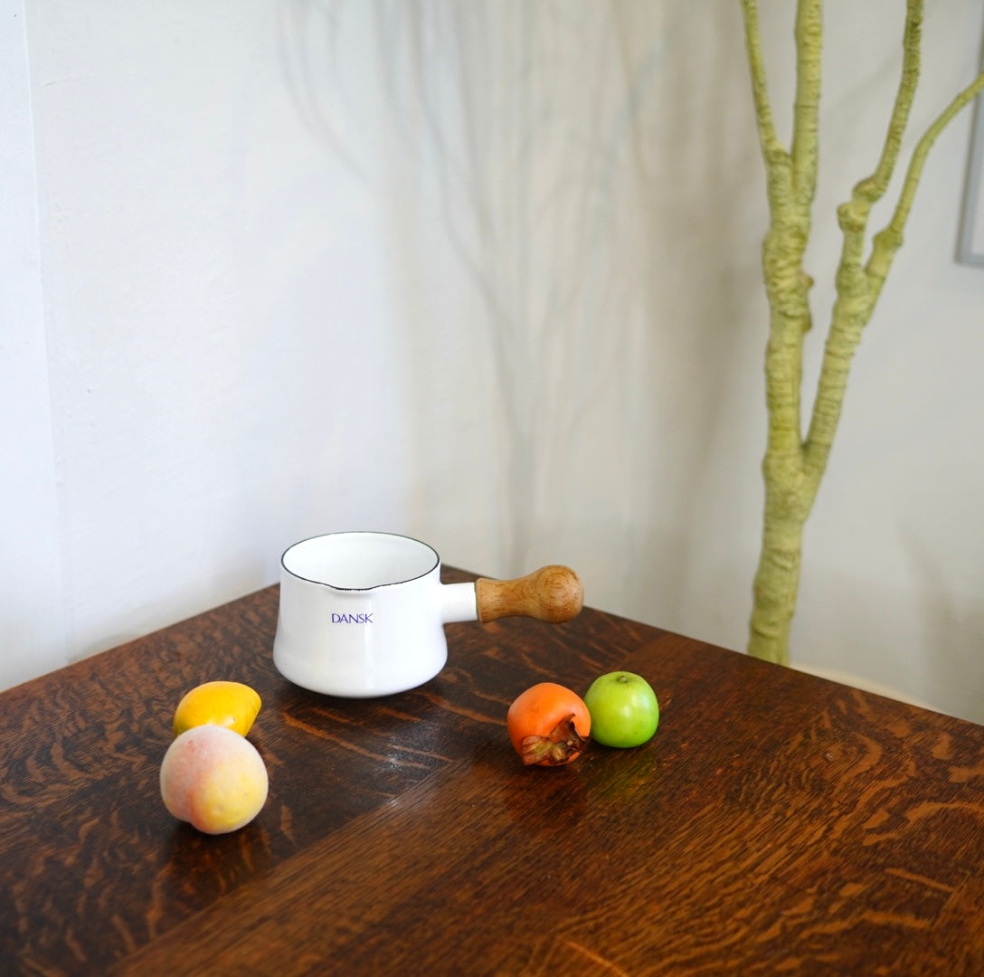 ダンスク / DANSK コベンスタイル ホーロー 片手鍋 ミルクパン ホワイト