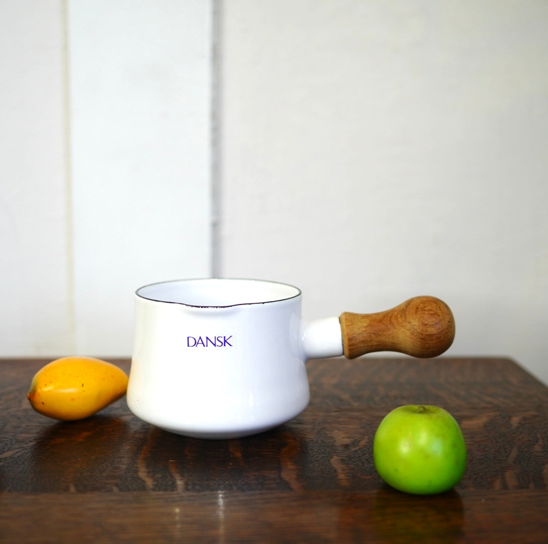 ダンスク / DANSK コベンスタイル ホーロー 片手鍋 ミルクパン ホワイト