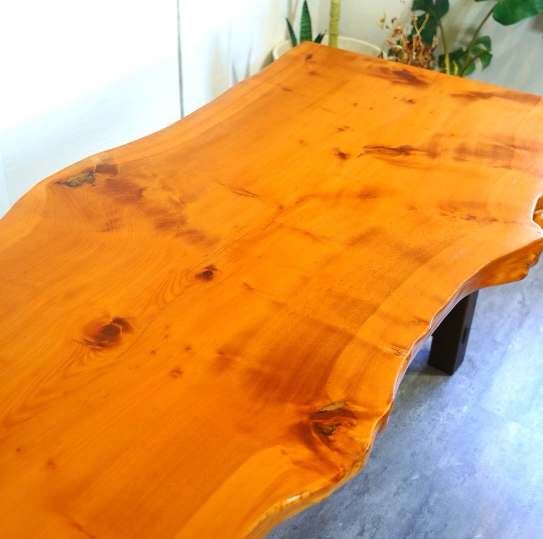 イチョウ 一枚板 ダイニングテーブル無垢 幅200