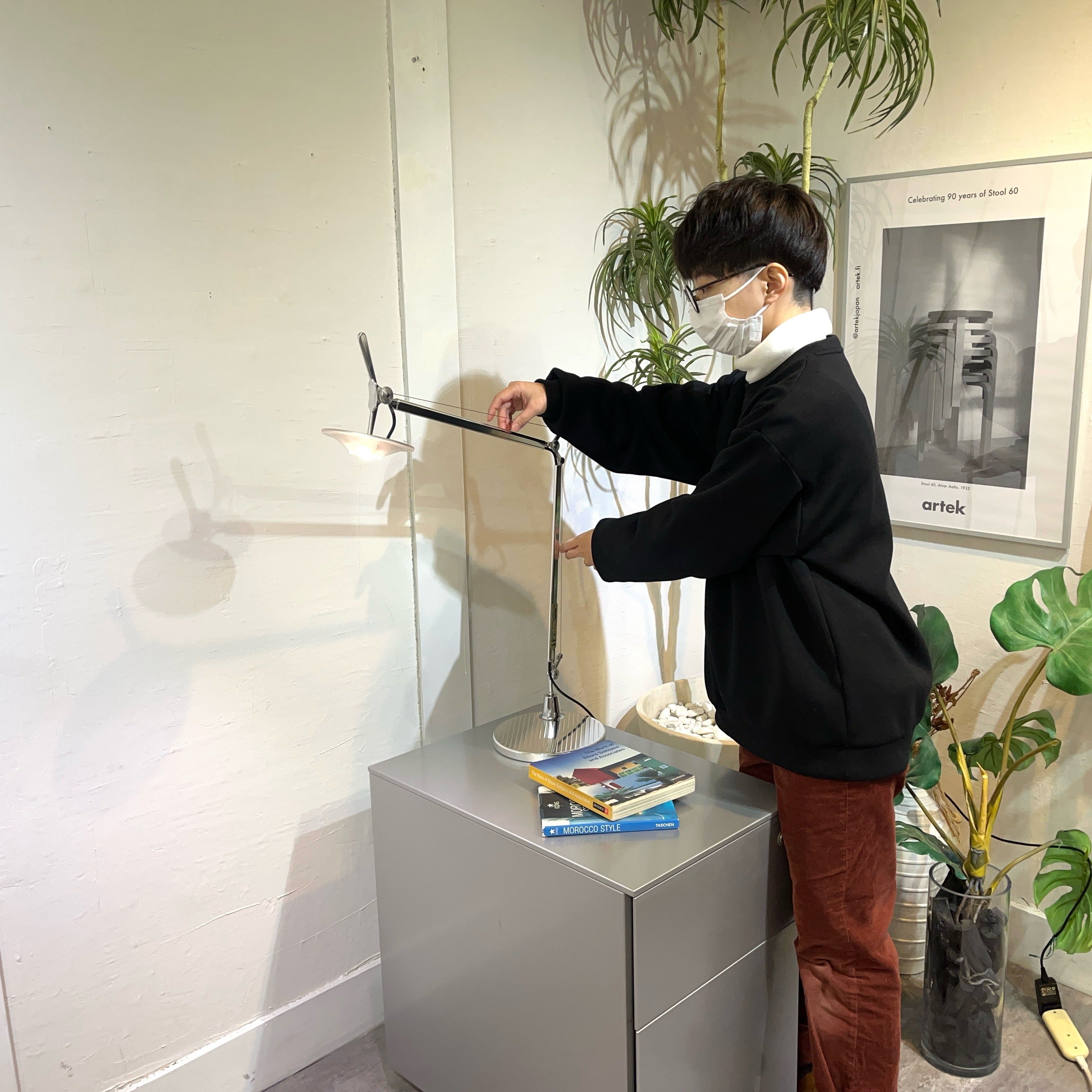 アルテミデ / Artemide トロメオ MICRO LED S7053 テーブルランプ デスクライト 調光式