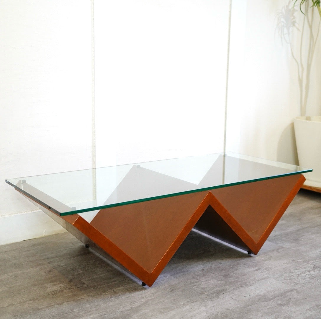 アルフレックス / arflex モンターニャ ガラステーブル ローテーブル 川崎文男