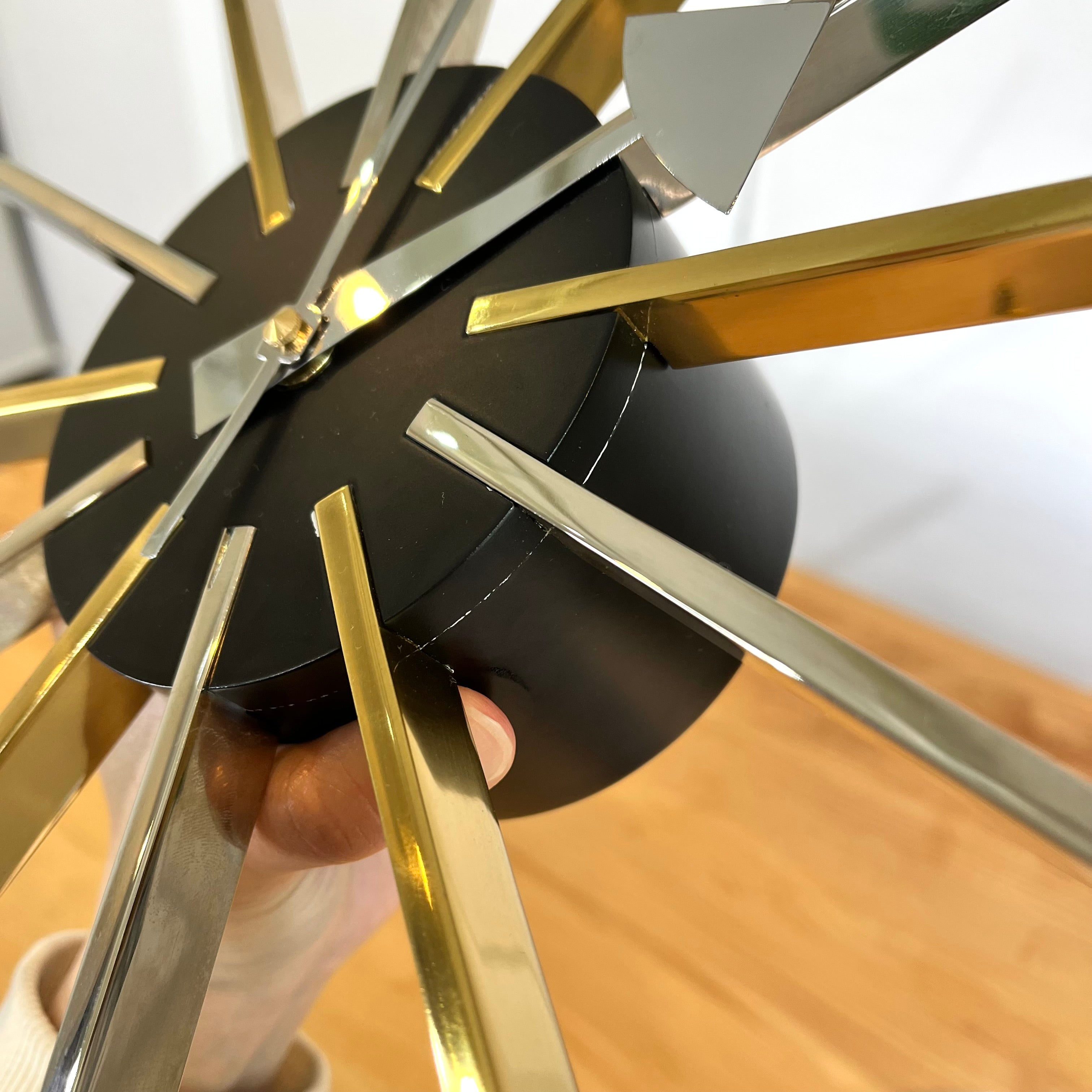 ヴィトラ / Vitra スター クロック クローム/ブラス ジョージネルソン 掛け時計