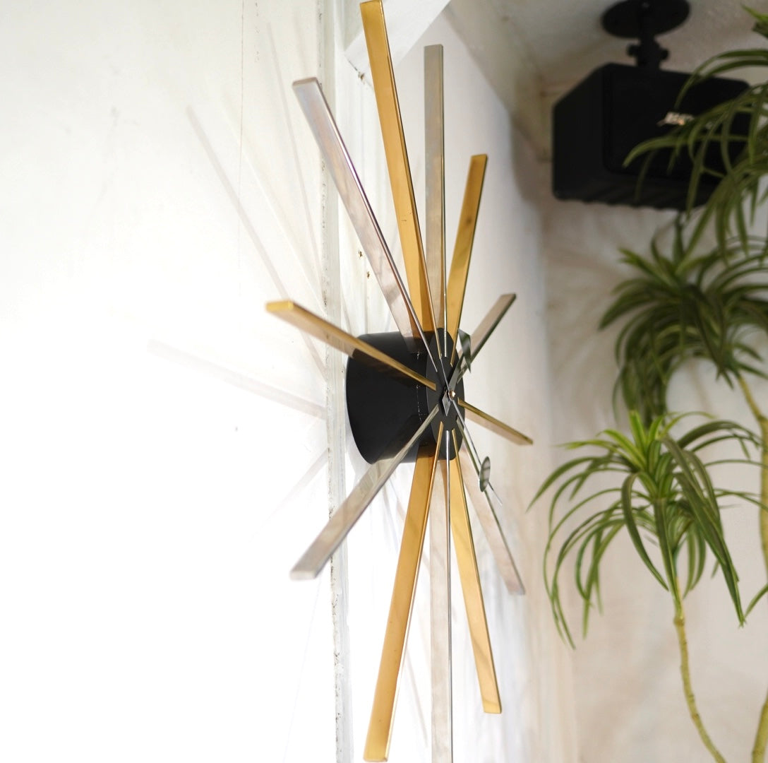 ヴィトラ / Vitra スター クロック クローム/ブラス ジョージネルソン 掛け時計