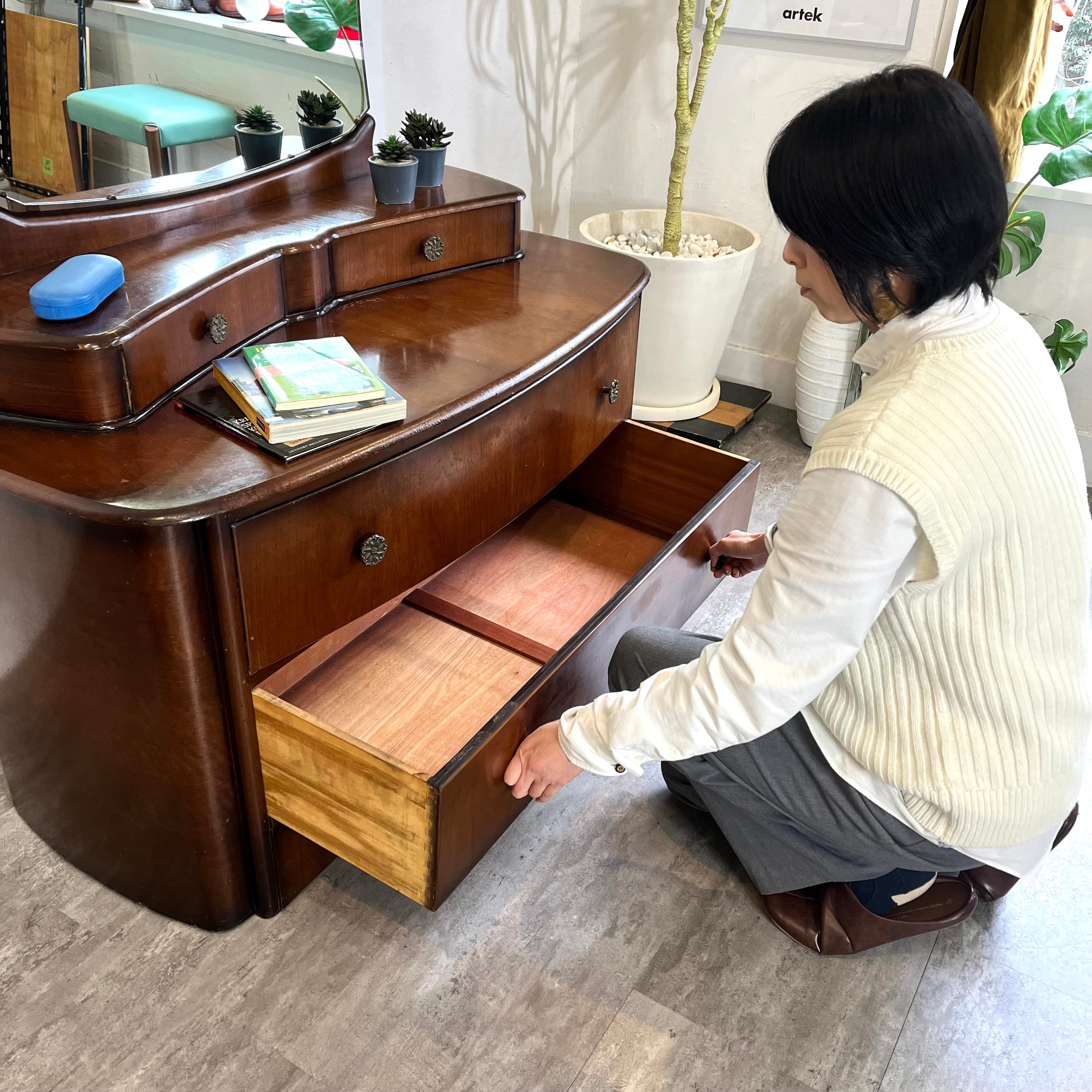 HGS Goldwyn Funiture ドレッシングチェスト ドレッサー ミラーチェスト 英国アンティーク ヴィンテージ