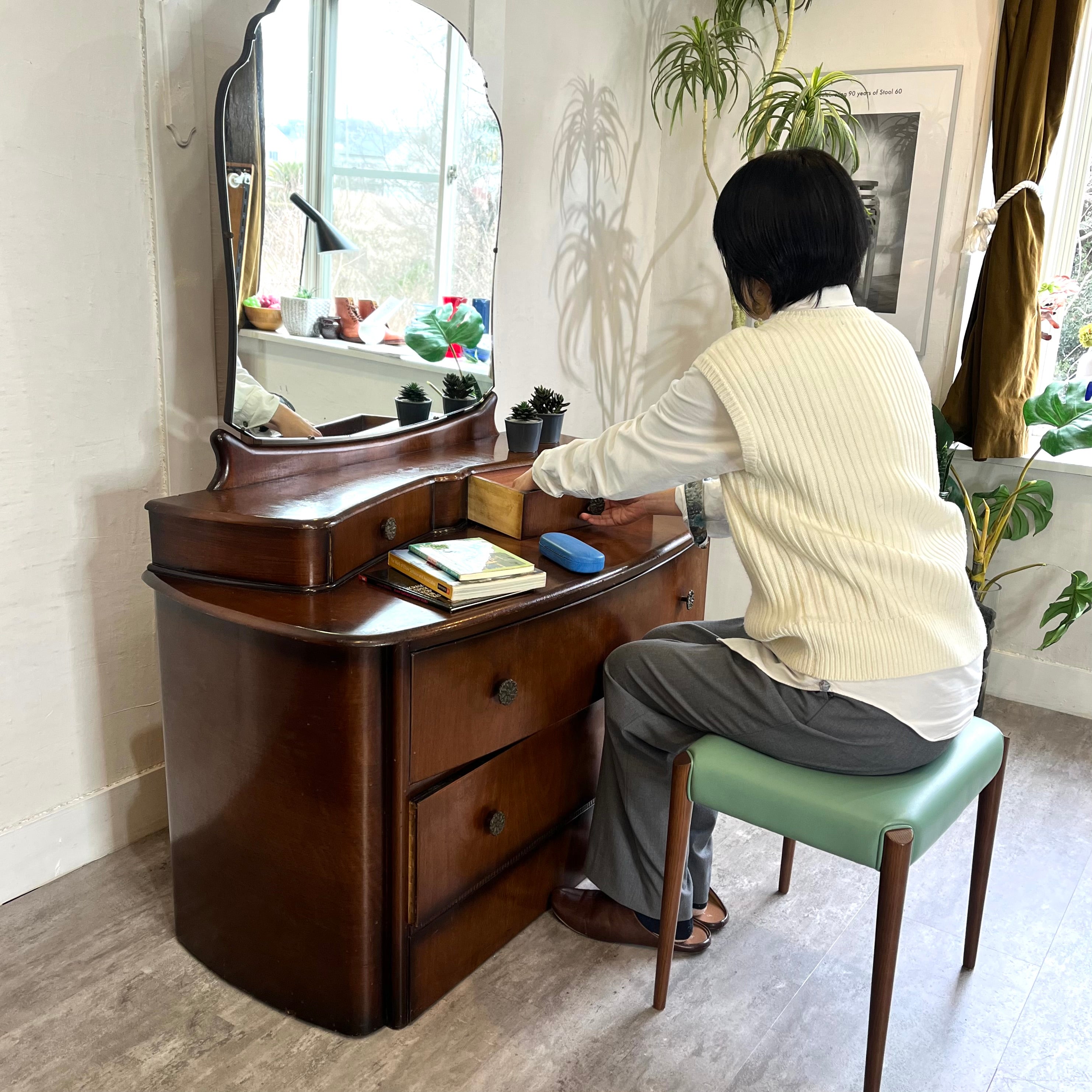 HGS Goldwyn Funiture ドレッシングチェスト ドレッサー ミラーチェスト 英国アンティーク ヴィンテージ