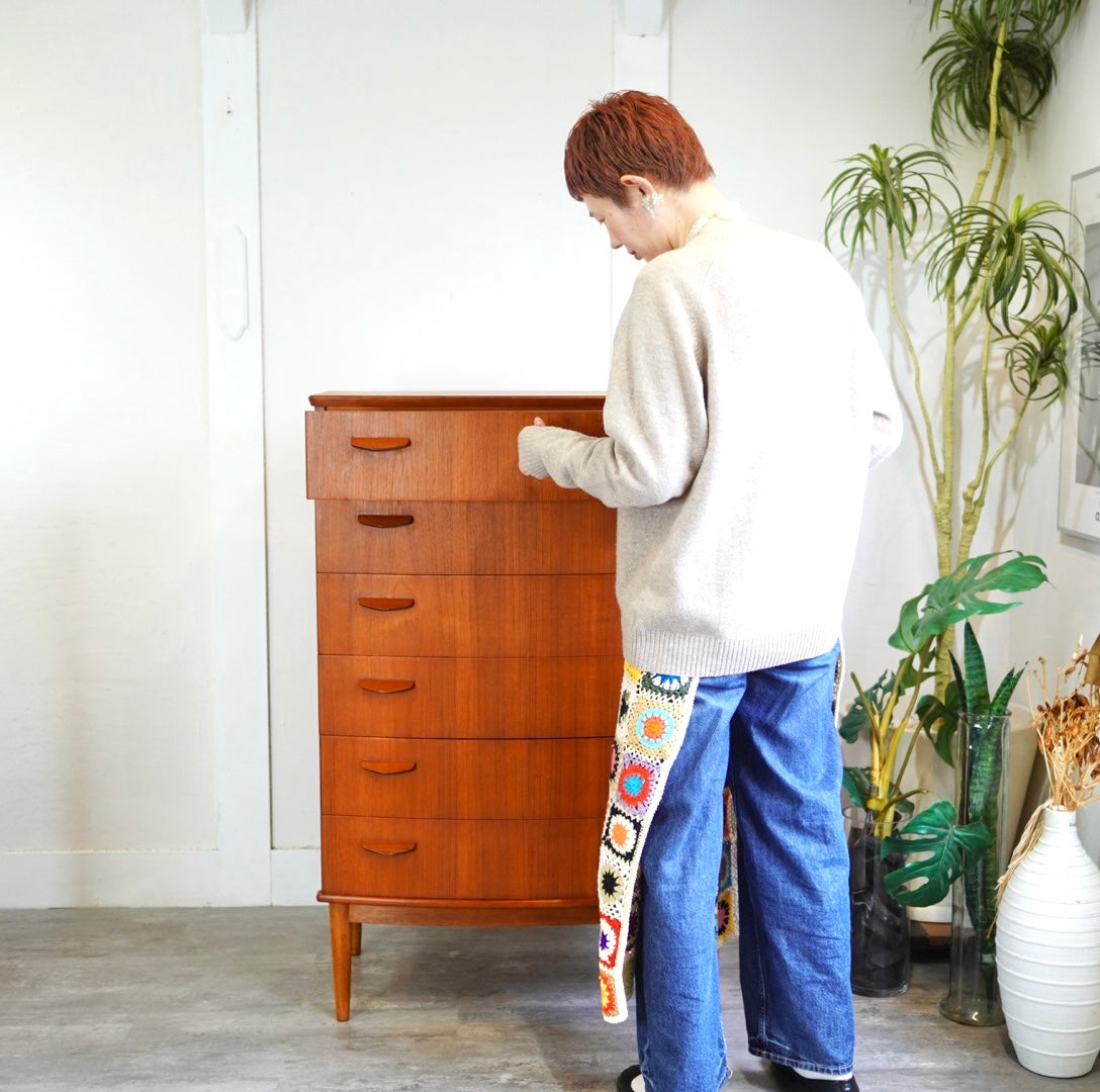 チーク材 チェスト 北欧ヴィンテージ 整理ダンス