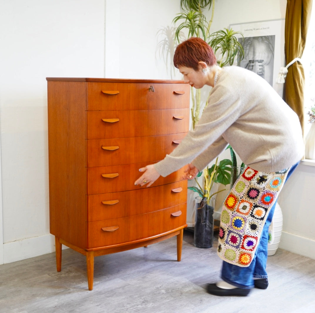 チーク材 チェスト 北欧ヴィンテージ 整理ダンス