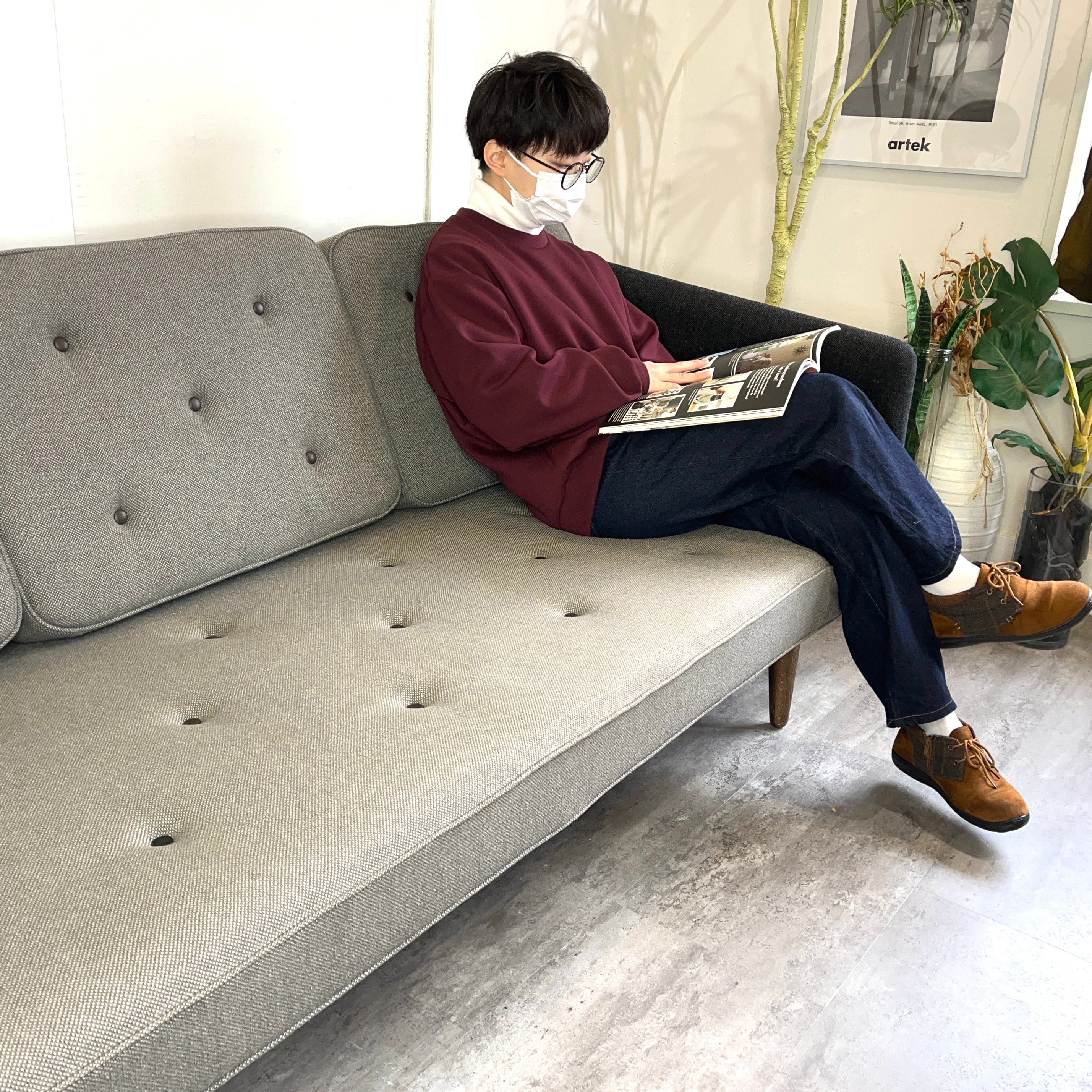 フレデリシア / FREDERICIA No.1 Sofa Model 2003 3シーター ボーエ・モーエンセン 北欧