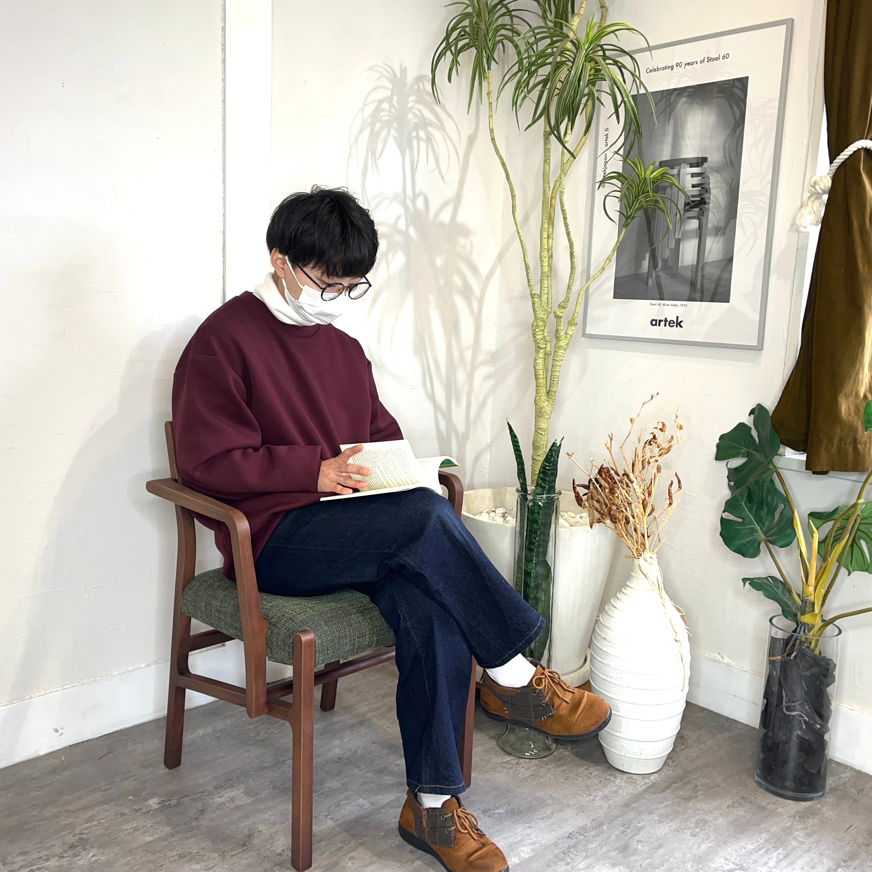 ソース / source Yホープ / Y HOPE アームチェア ダイニングチェア グリーン 展示品