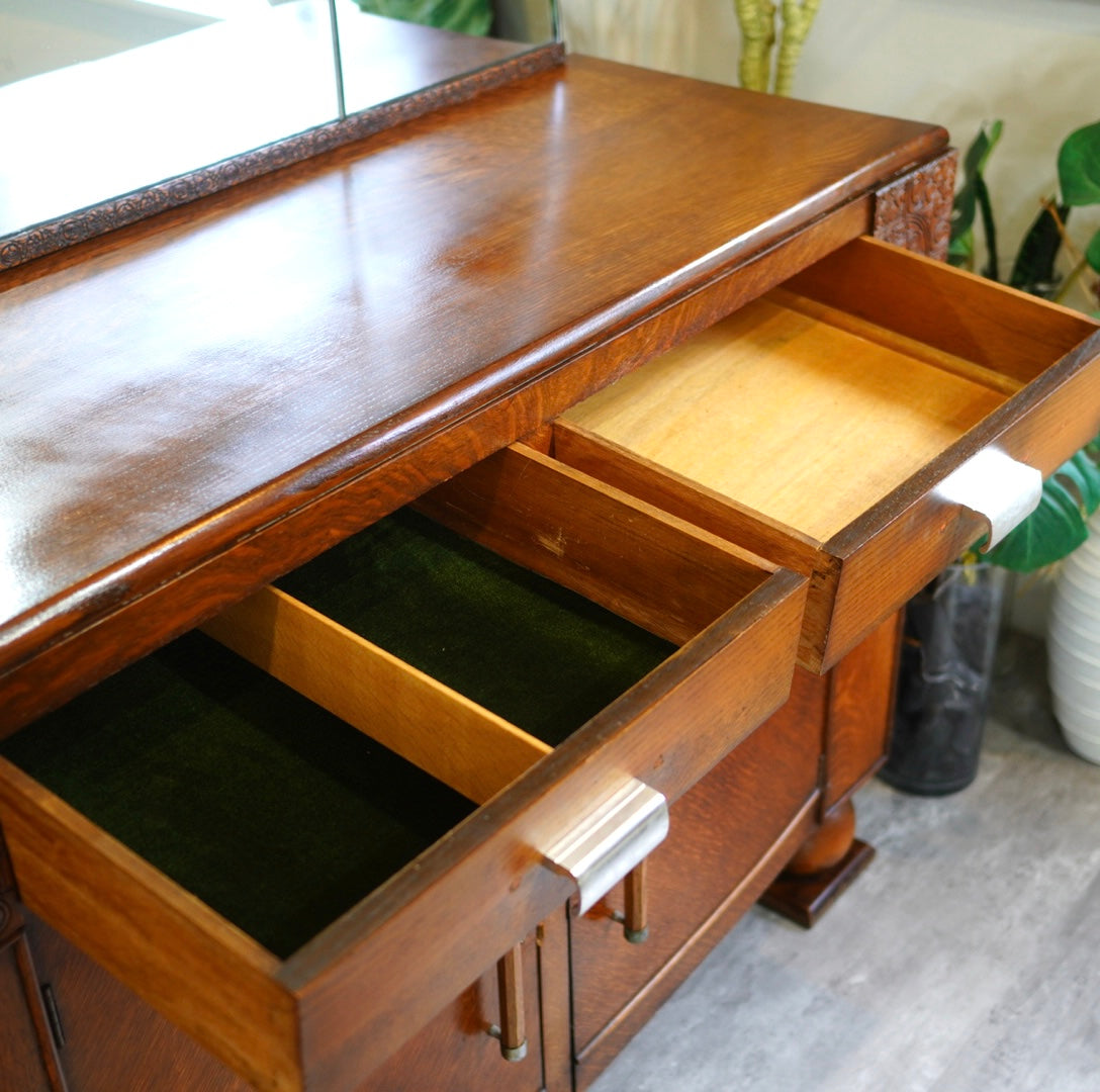 ドレッシングチェスト ドレッサー ミラーチェスト 英国 ブリティッシュアンティーク