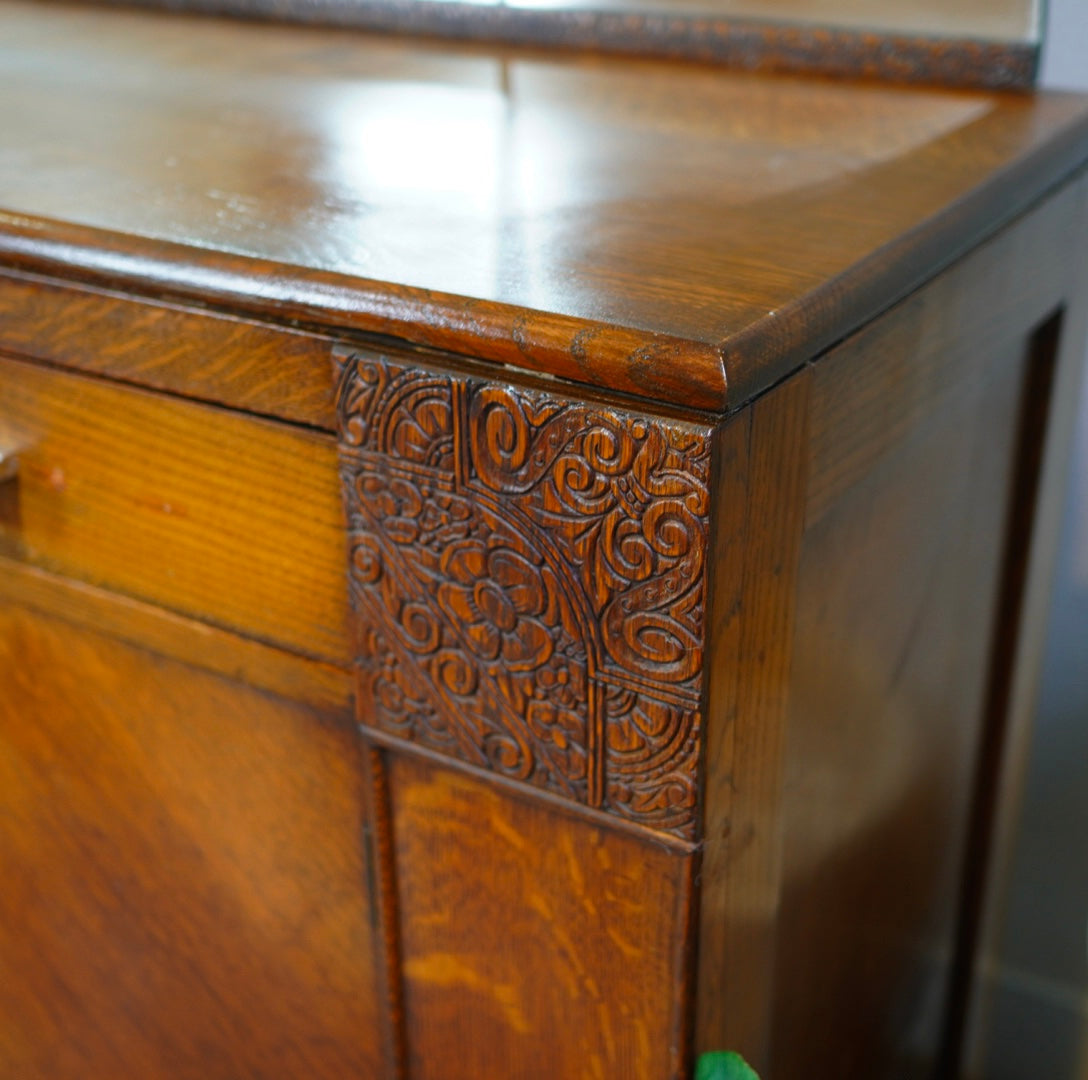 ドレッシングチェスト ドレッサー ミラーチェスト 英国 ブリティッシュアンティーク