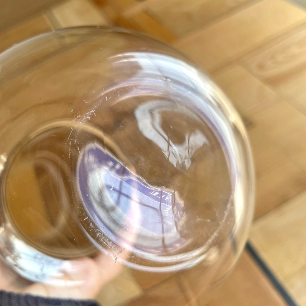 ヌータヤルヴィ / Nuutajarvi カイ・フランク / Kaj Franck ジュースピッチャー 1621 クリア 籐 北欧ヴィンテージ