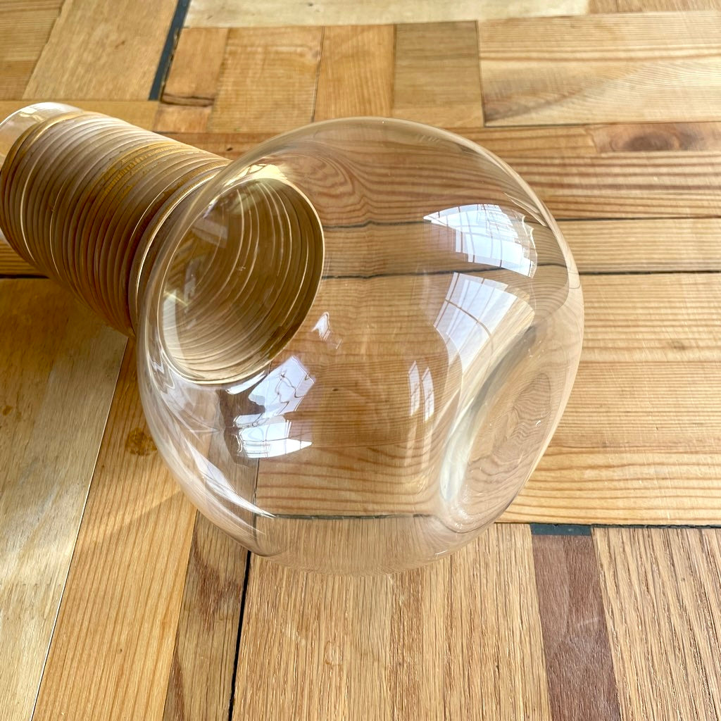 ヌータヤルヴィ / Nuutajarvi カイ・フランク / Kaj Franck ジュースピッチャー 1621 クリア 籐 北欧ヴィンテージ