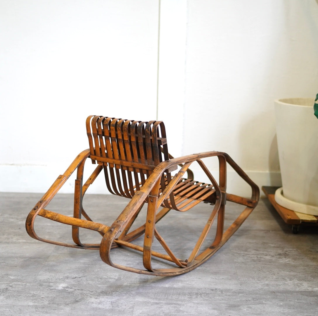 シバヤマ産業 城所右文次 バンブー キッズ ロッキングチェア ヴィンテージ