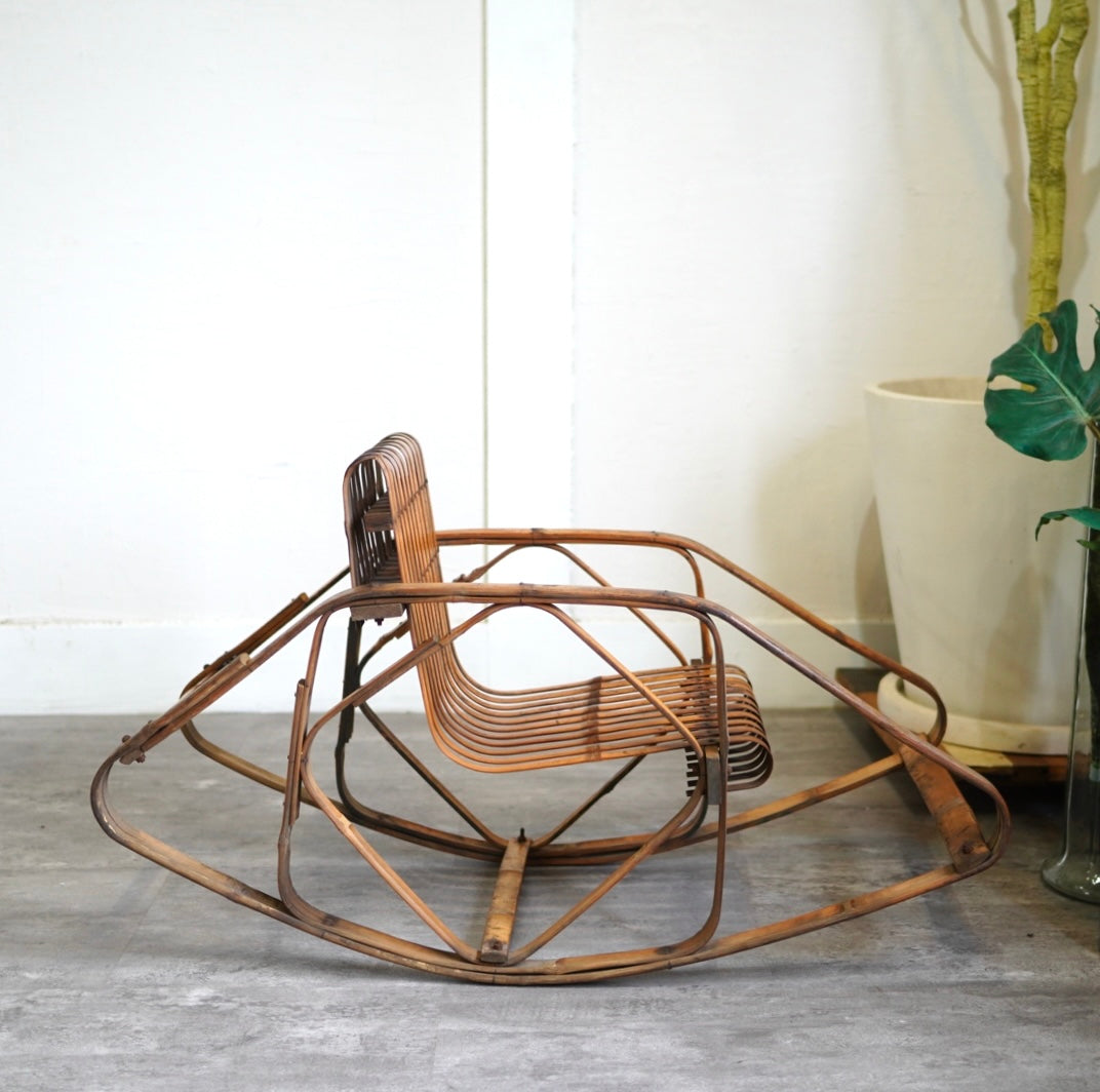 シバヤマ産業 城所右文次 バンブー キッズ ロッキングチェア ヴィンテージ