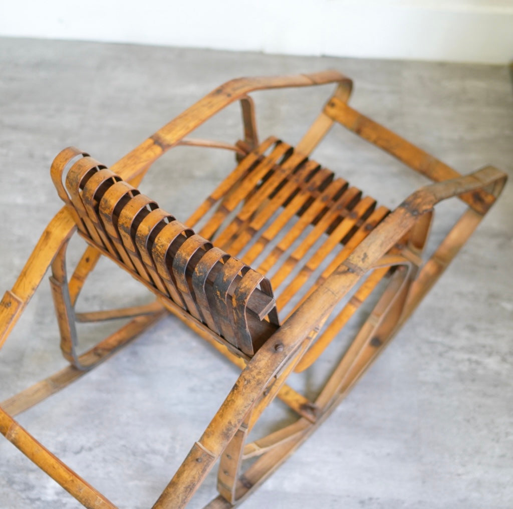 シバヤマ産業 城所右文次 バンブー キッズ ロッキングチェア ヴィンテージ