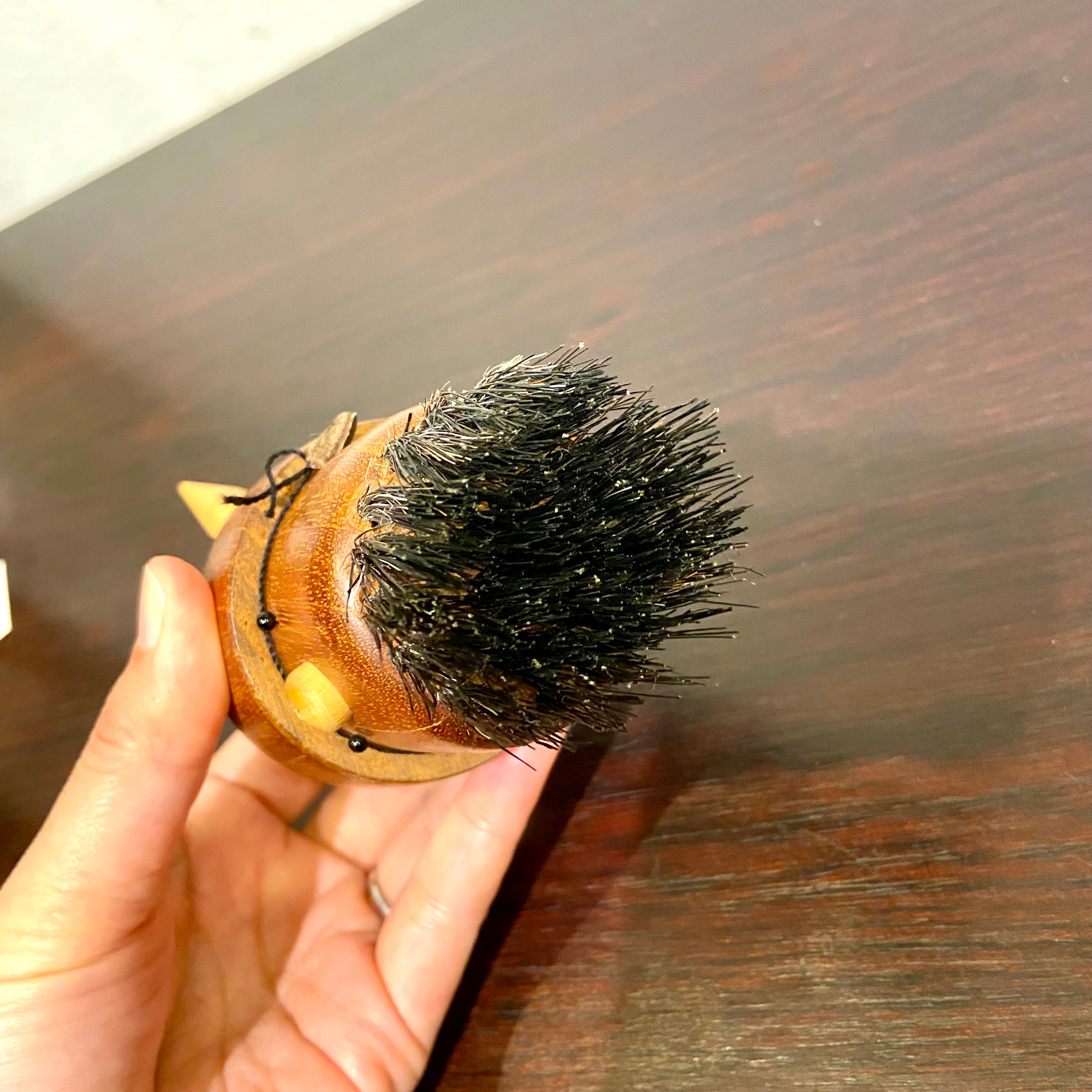 バイキング 洋服ブラシ 人形 置物 ヴィンテージ