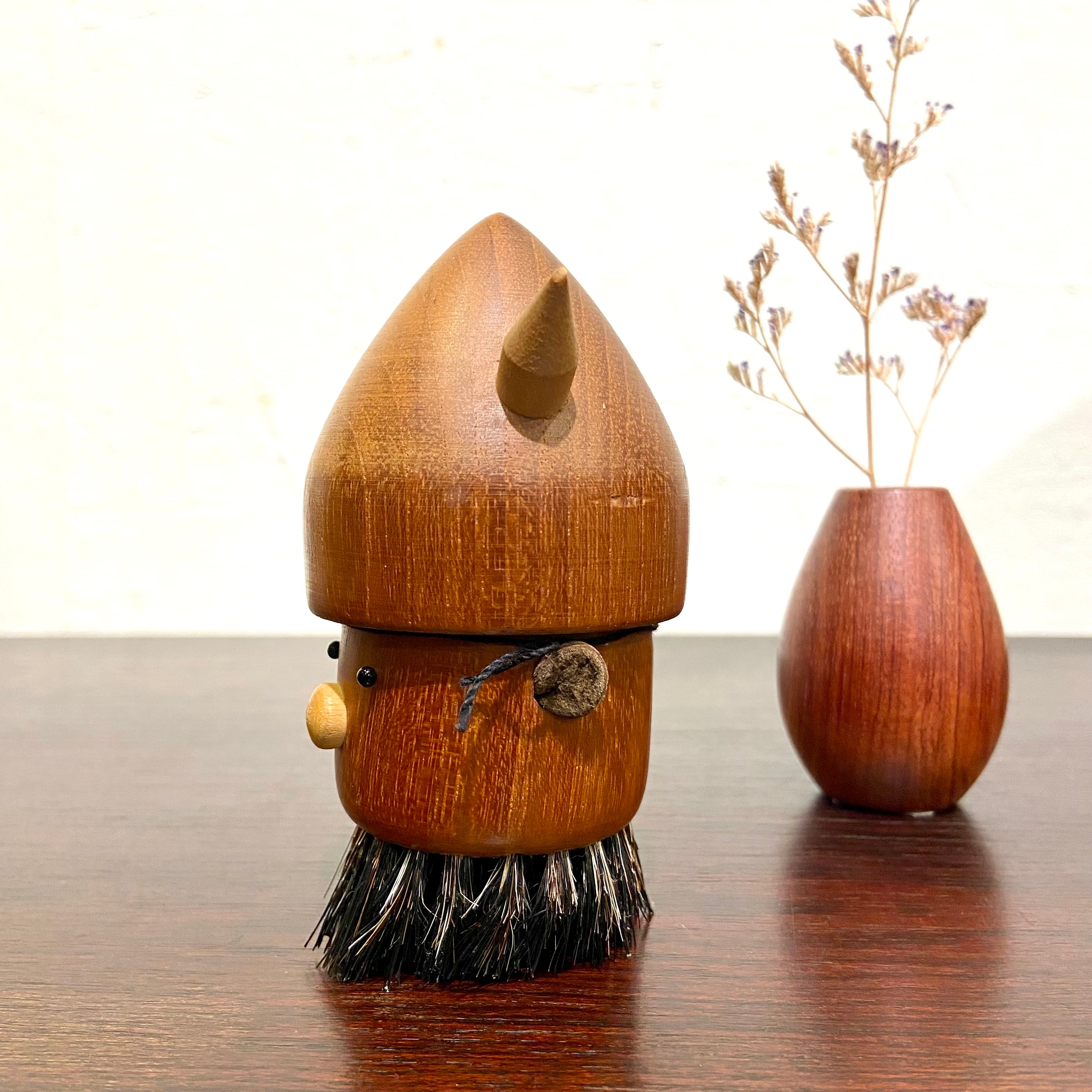 バイキング 洋服ブラシ 人形 置物 ヴィンテージ