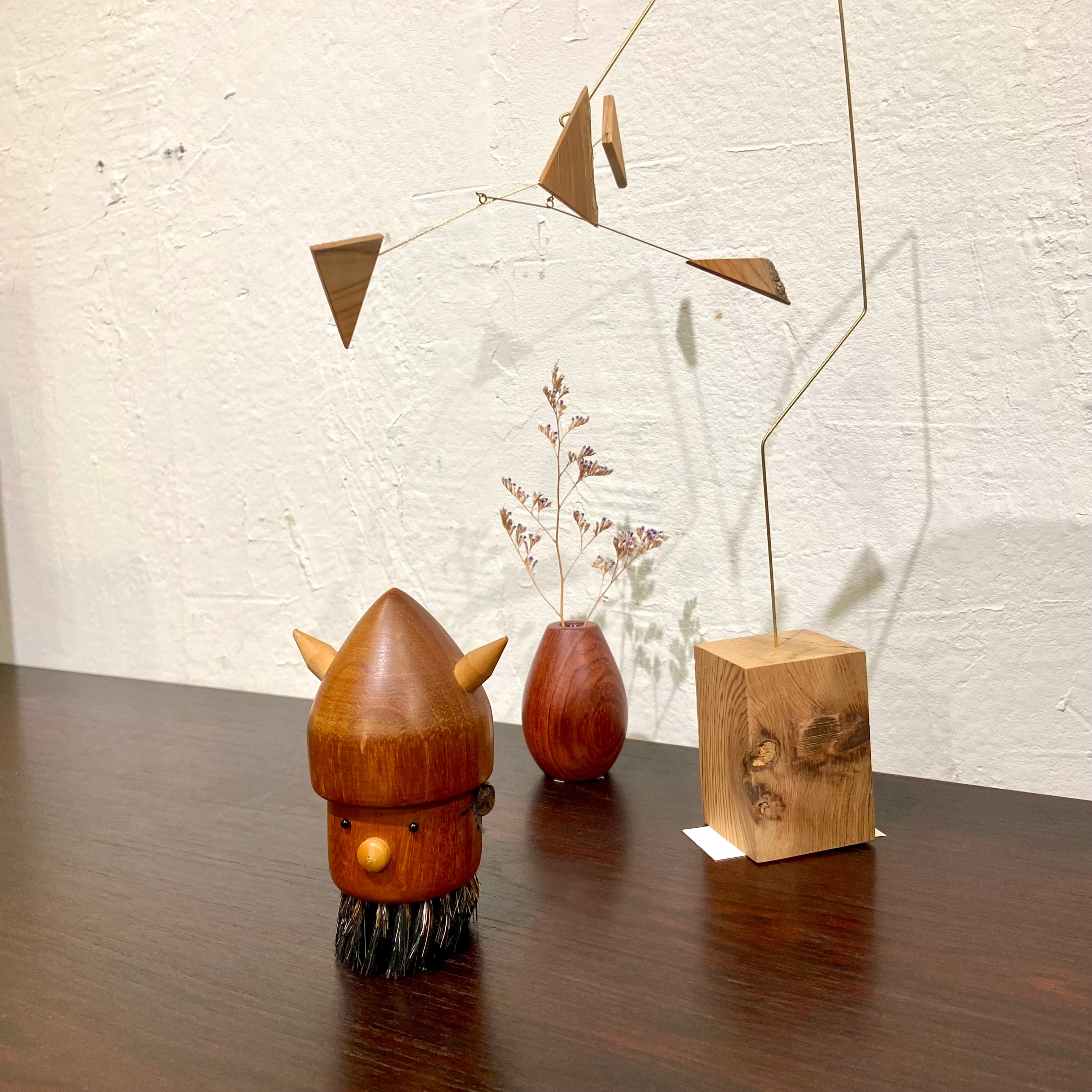 バイキング 洋服ブラシ 人形 置物 ヴィンテージ