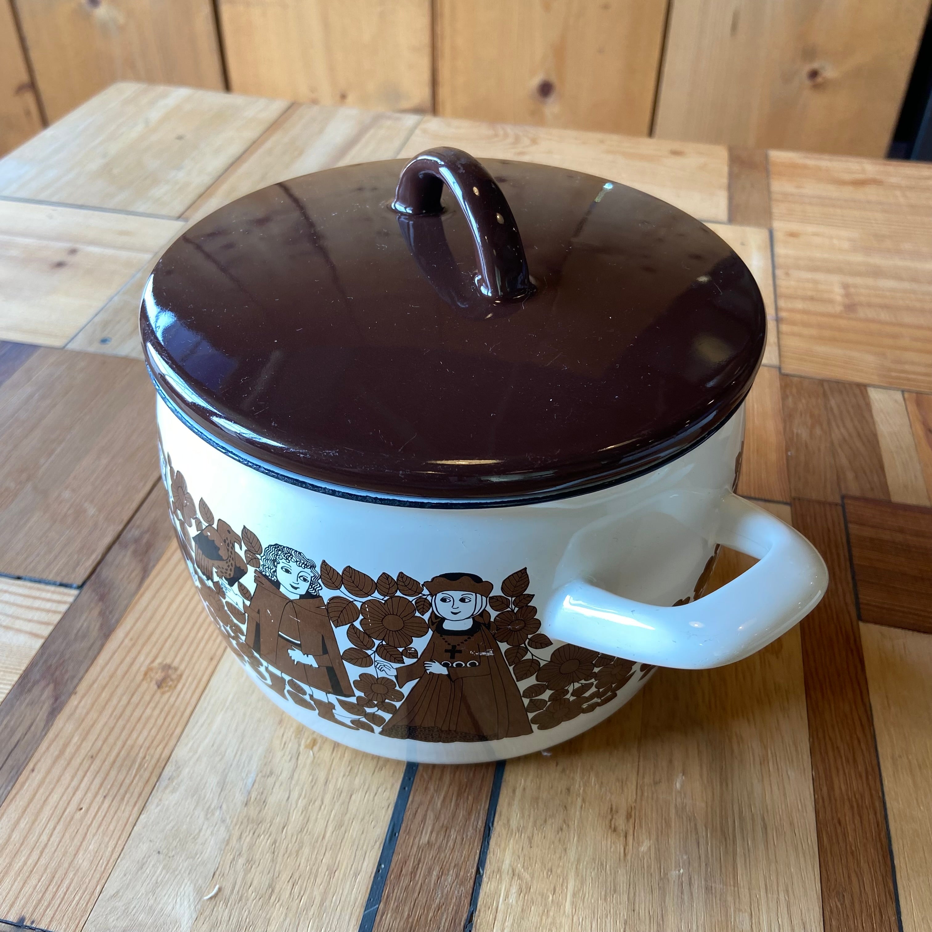 アラビア・フィネル / ARABIA・FINEL 騎士柄 両手鍋 カイ・フランク ヴィンテージ