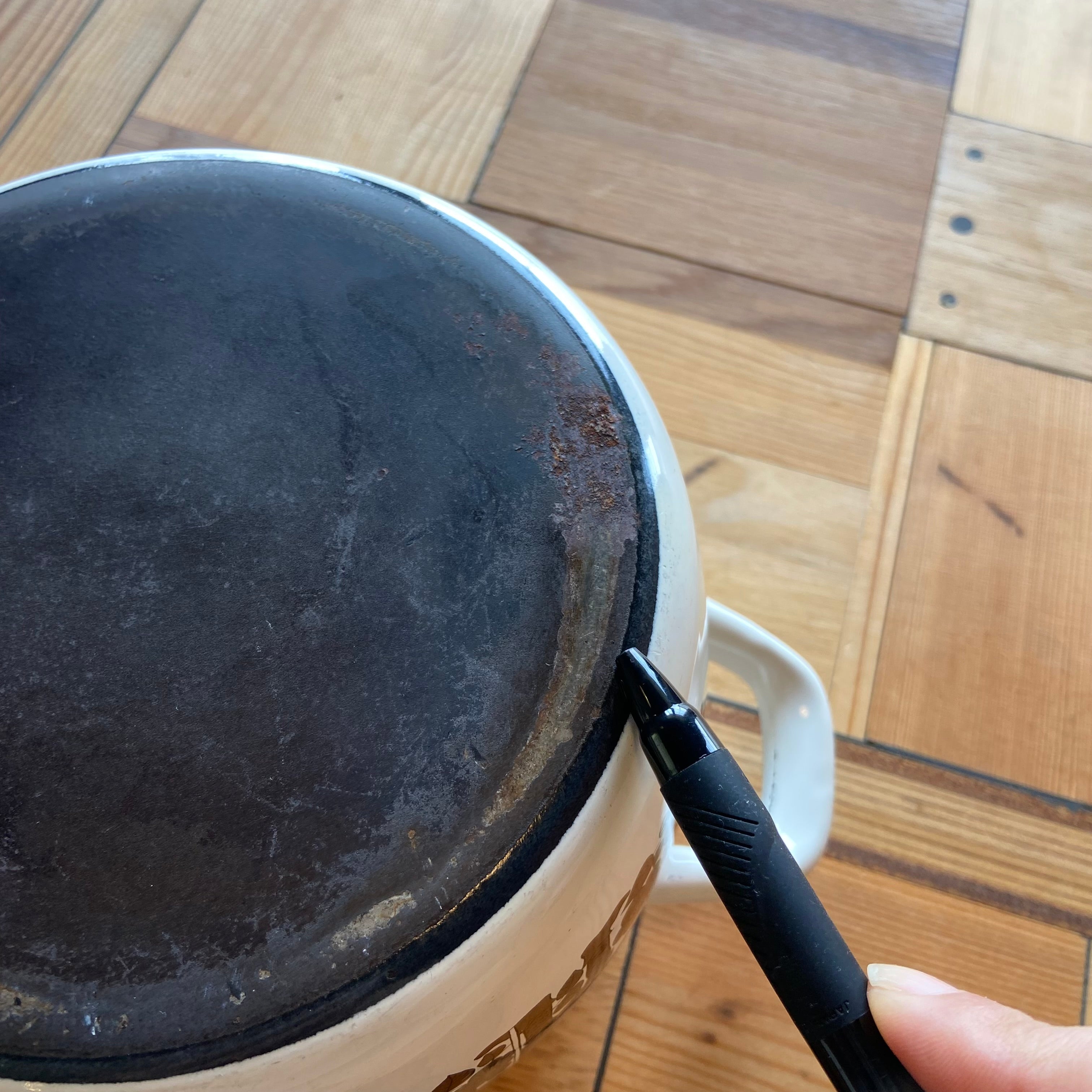 アラビア・フィネル / ARABIA・FINEL 騎士柄 両手鍋 カイ・フランク ヴィンテージ