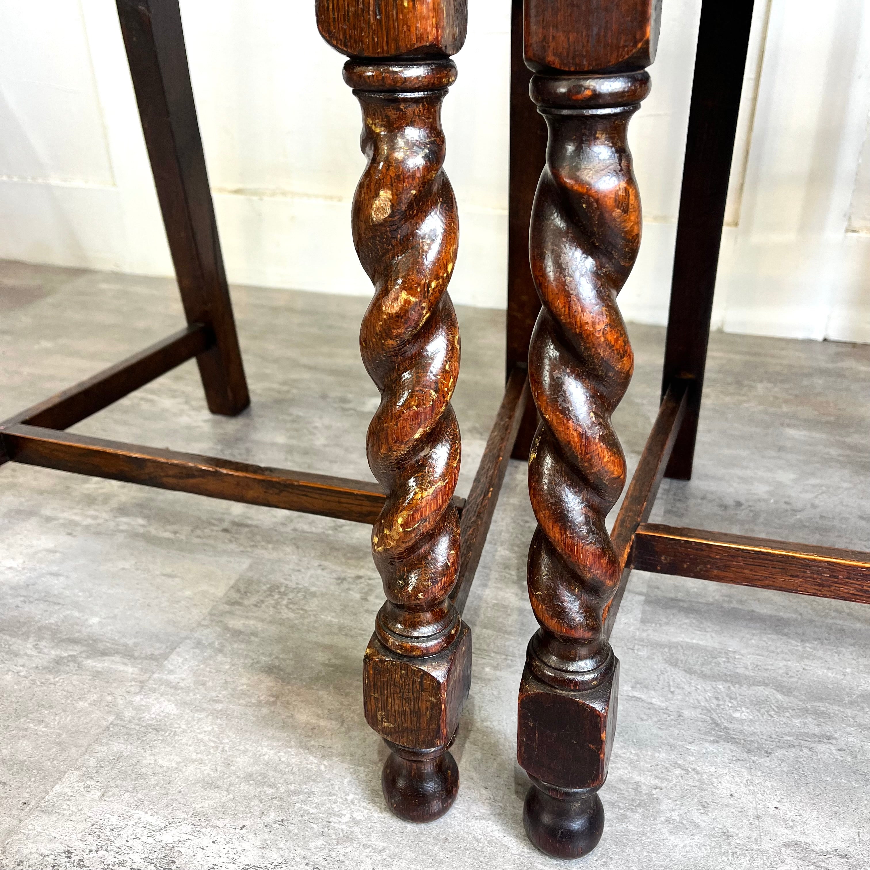 アンティーク チェア ブラウン ツイストレッグ