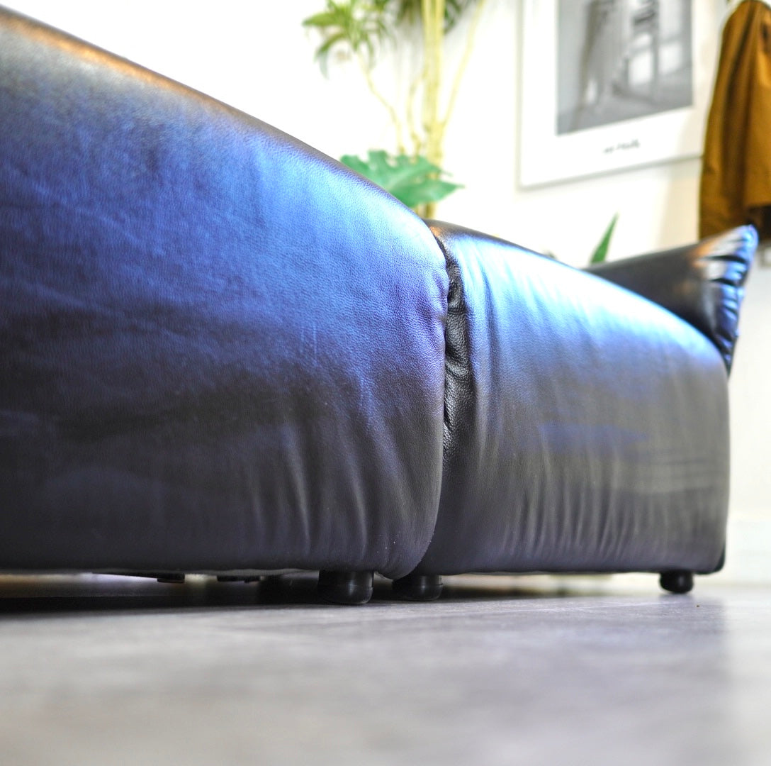 フクラ / HUKLA リストン コンビネーション ソファ 2人掛け 本革 セパレート