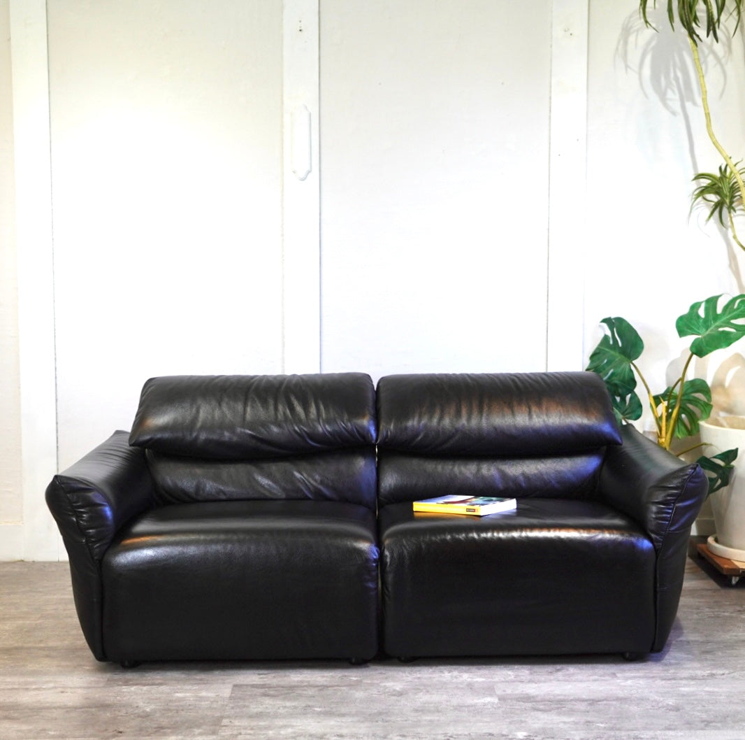 フクラ / HUKLA リストン コンビネーション ソファ 2人掛け 本革 セパレート