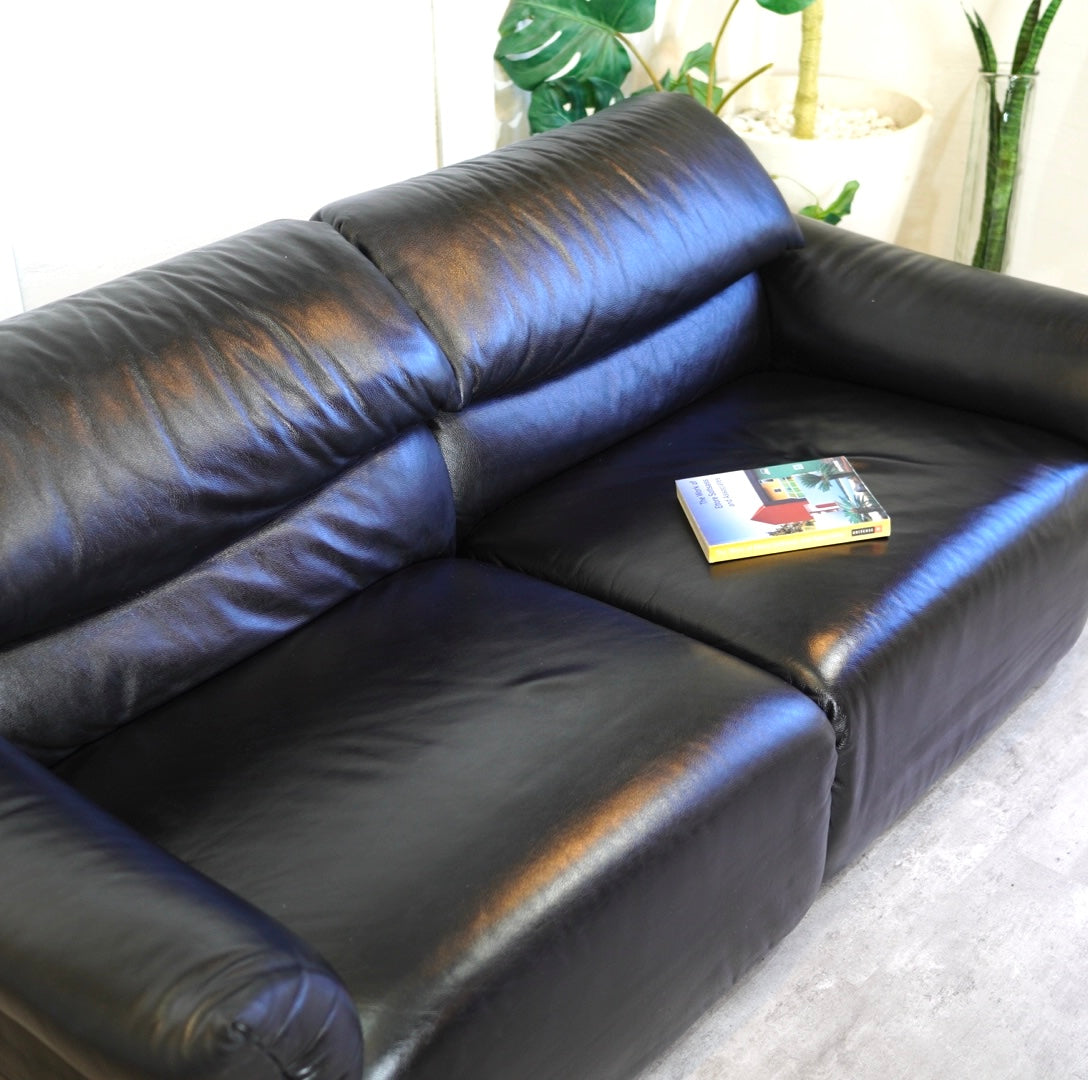 フクラ / HUKLA リストン コンビネーション ソファ 2人掛け 本革 セパレート