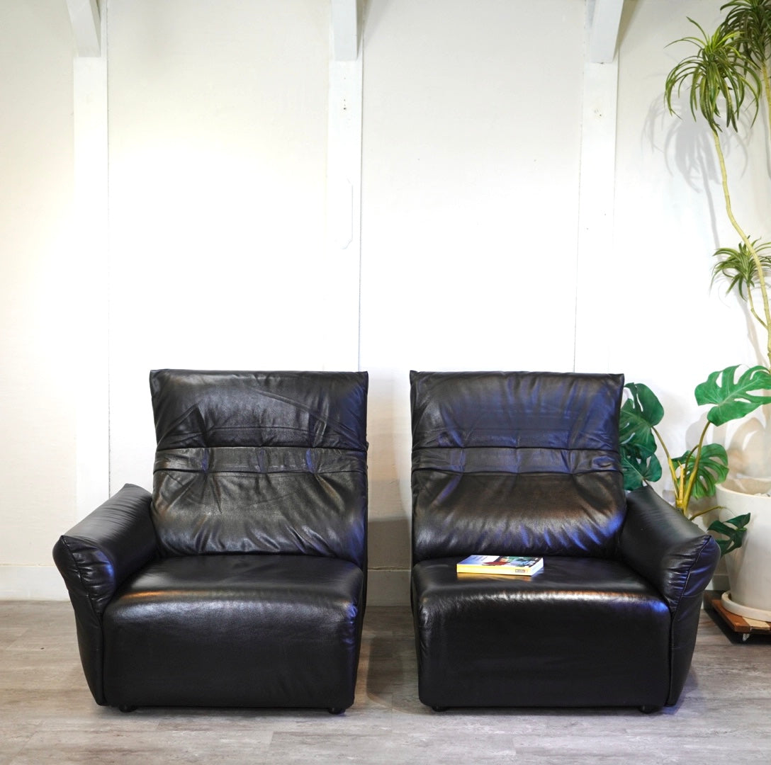 フクラ / HUKLA リストン コンビネーション ソファ 2人掛け 本革 セパレート