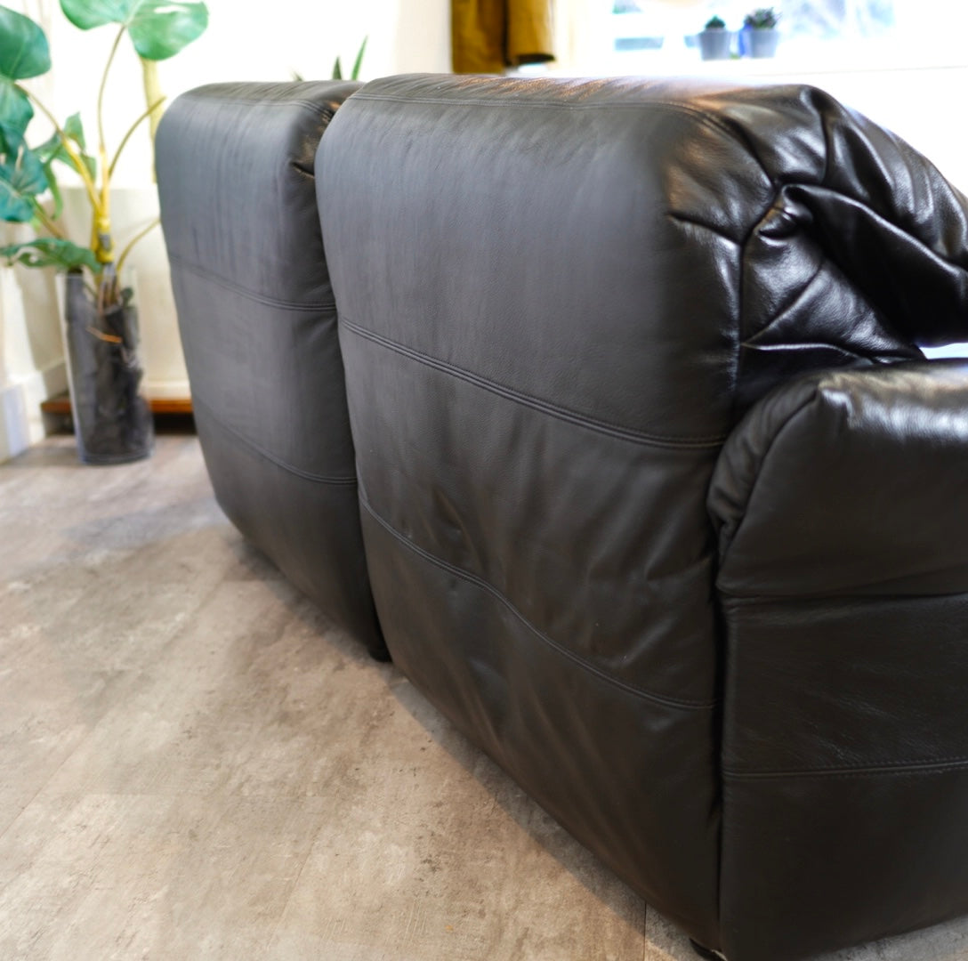 フクラ / HUKLA リストン コンビネーション ソファ 2人掛け 本革 セパレート