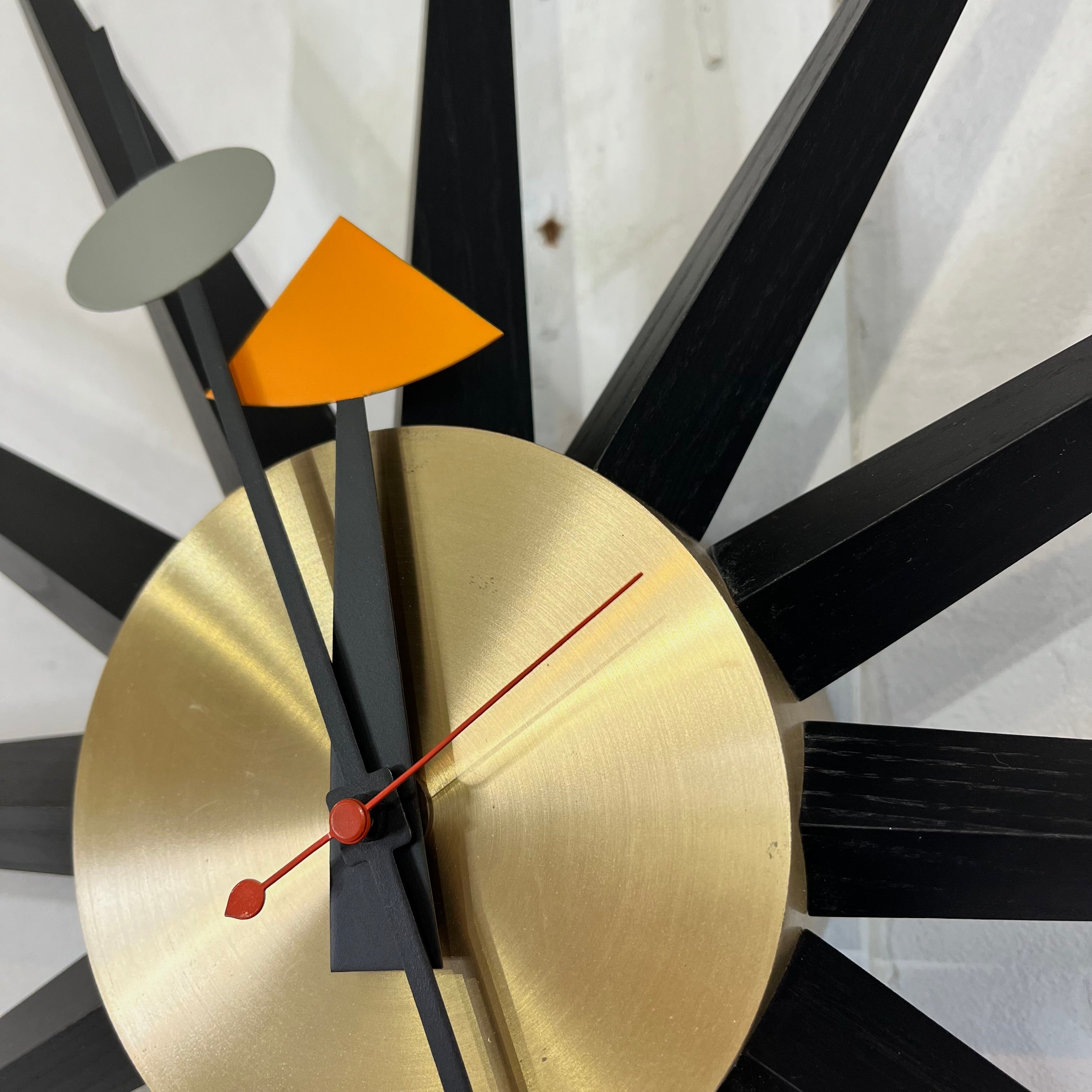 ヴィトラ / Vitra サンバースト / Sunburst Clock ブラック ジョージネルソン 掛け時計