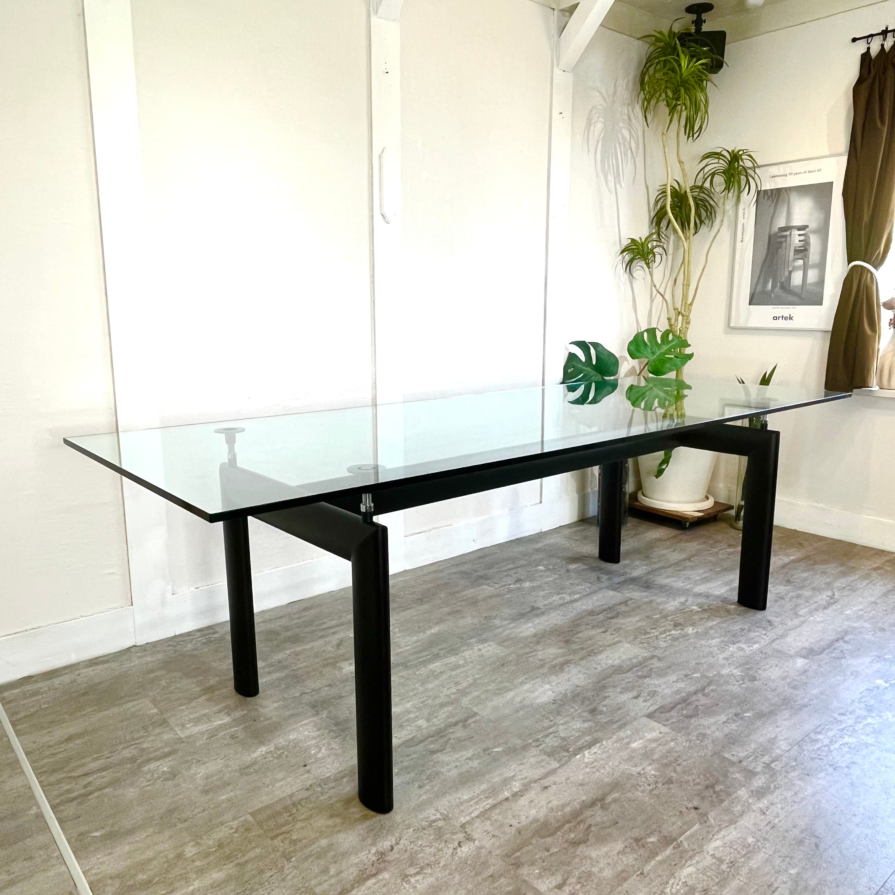 カッシーナ / Cassina 6 TABLE TUBE D’AVION LC6テーブル ガラス ダイニングテーブル ル・コルビュジェ