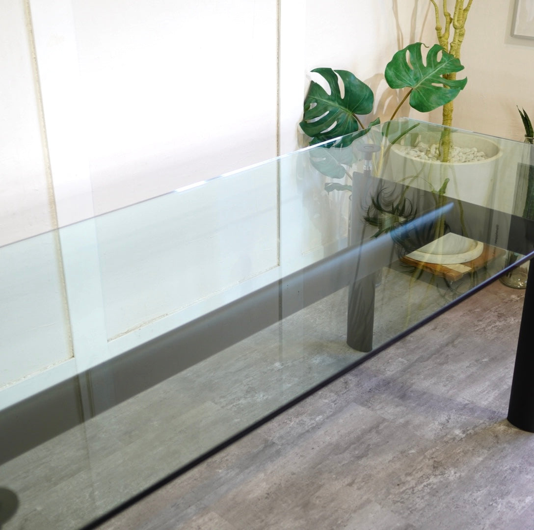 カッシーナ / Cassina 6 TABLE TUBE D’AVION LC6テーブル ガラス ダイニングテーブル ル・コルビュジェ